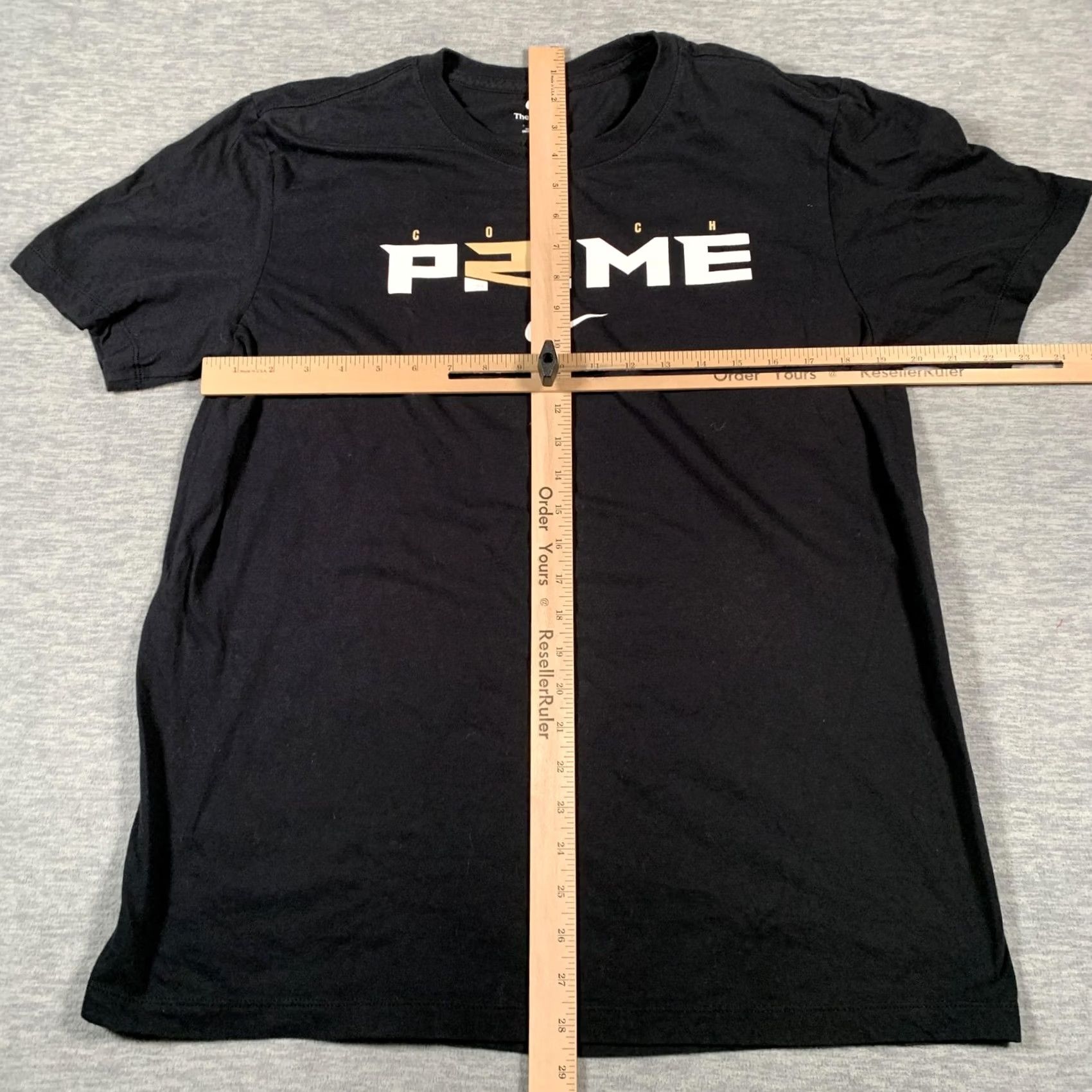 Nike Nike Shirt Mens Medium Black Gold Coach Prime Graphic Short Sleeve The Nike Tee Size US M / EU 48-50 / 2 - 6 Thumbnail