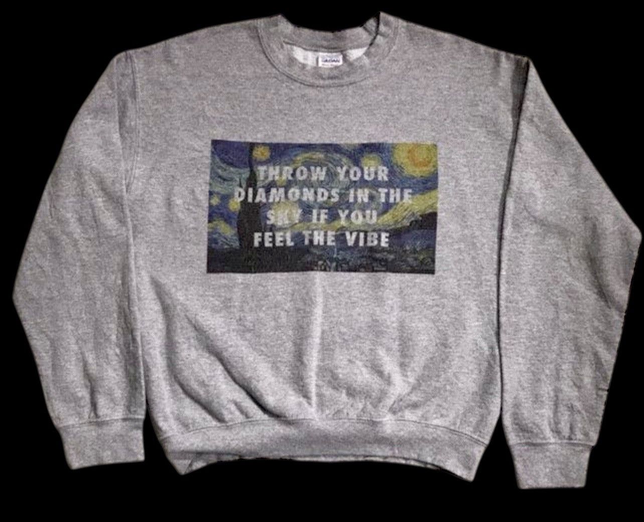 Rap Tees Vintage Y2K Diamonds Sierra Leone Kanye West lyrics Van Gogh Size US M / EU 48-50 / 2 - 1 Thumbnail