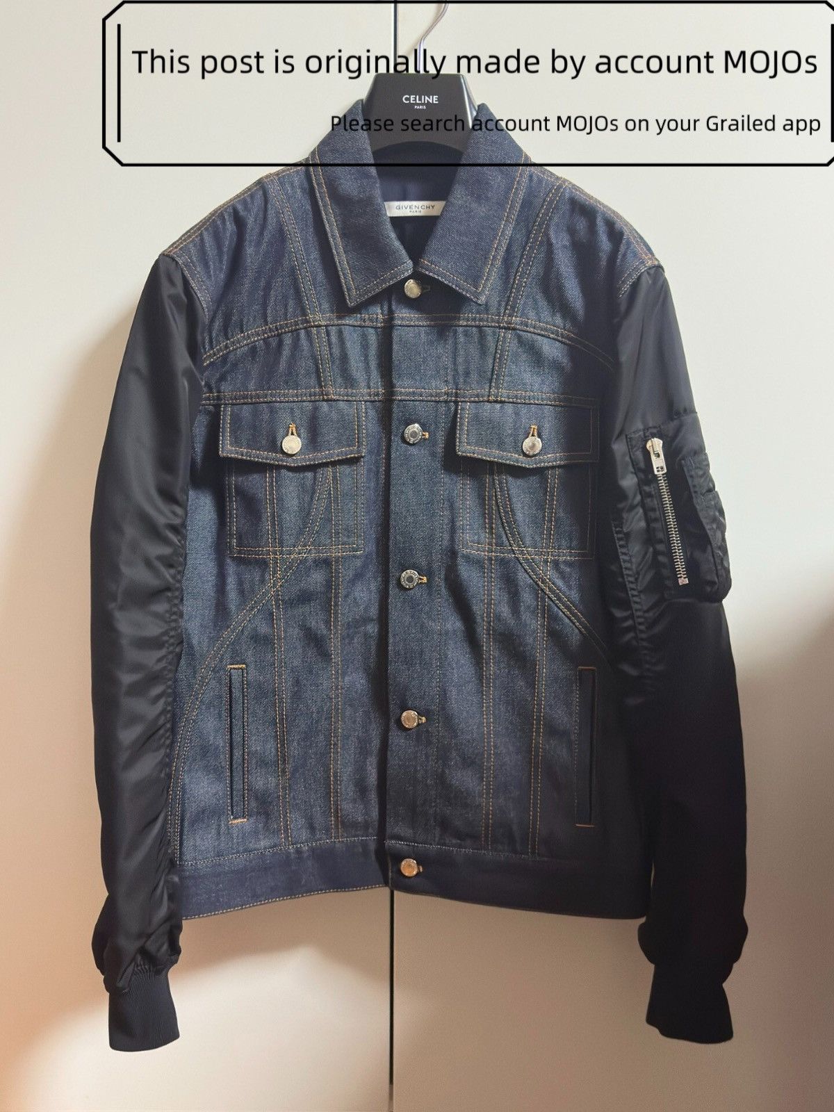 Sz XL Givenchy MA1 Joint Denim Bomber mojos5151
