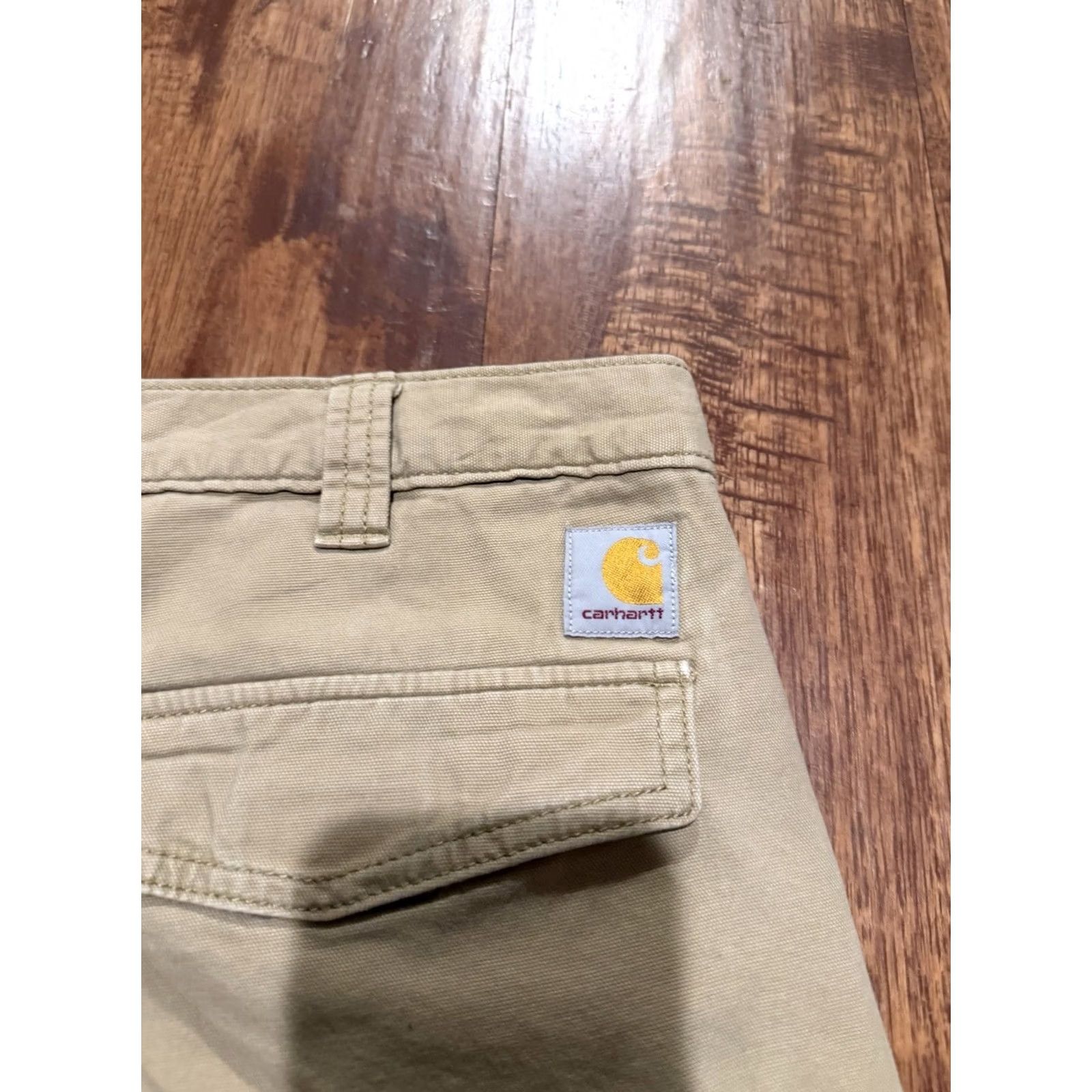 Carhartt Carhartt Cargo Shorts Mens 34 Relaxed Fit Beige Heavy Duty 103542 Workwear (F650) Size US 34 / EU 50 - 7 Thumbnail