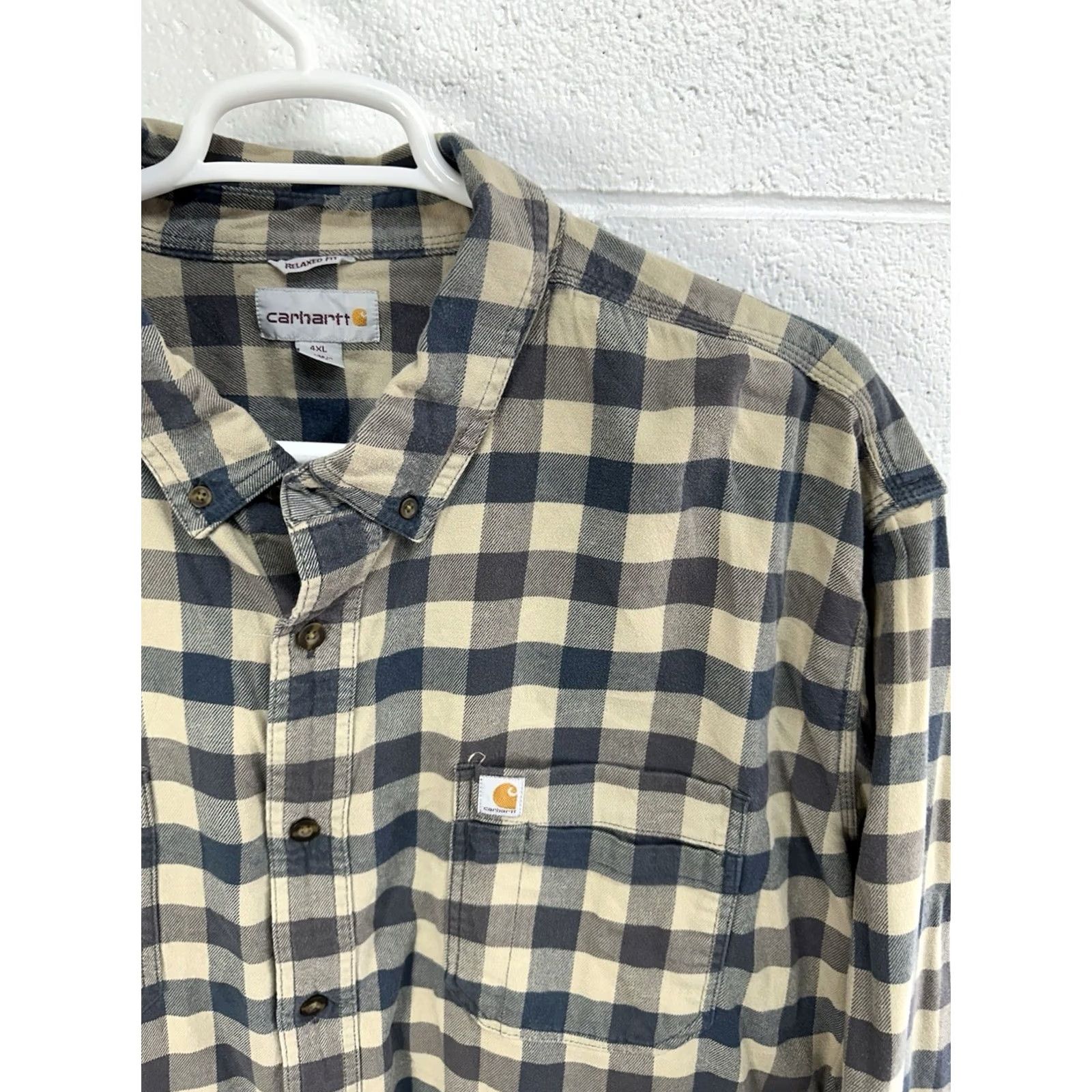 Carhartt Carhartt Men’s Button Shirt Plaid Multicolor Rugged Flex Hamilton Desert Long Sleeve 4XL Size US XXL / EU 58 / 5 - 2 Thumbnail