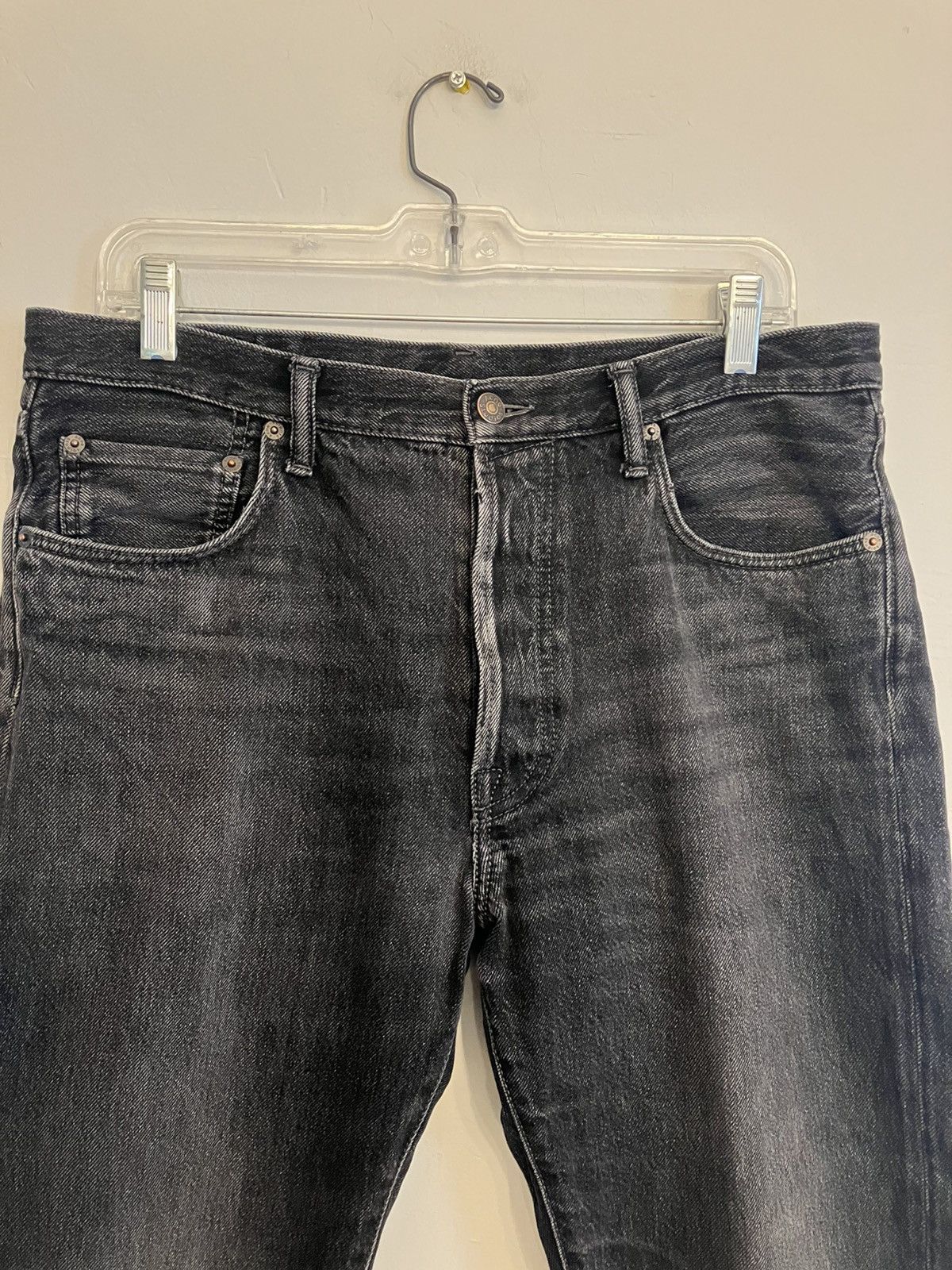 Acne Studios Acne Studios 1996 Vintage Black Regular Fit Jeans (SS22) Size US 34 / EU 50 - 7 Thumbnail