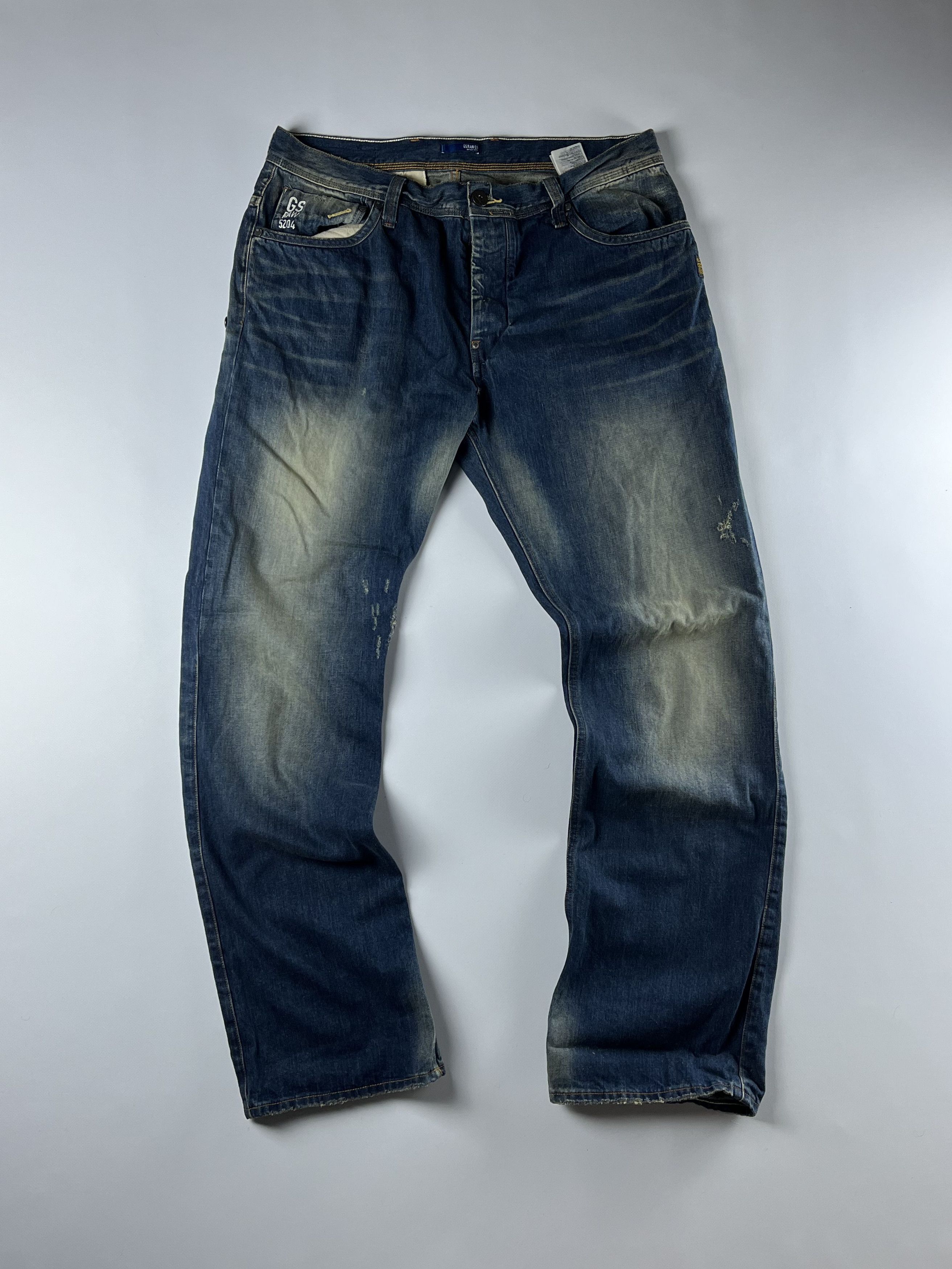 G-Star × Japanese Brand × Vintage WASHED G-STAR 90s Faded Baggy Jean Size US 34 / EU 50 - 4 Thumbnail