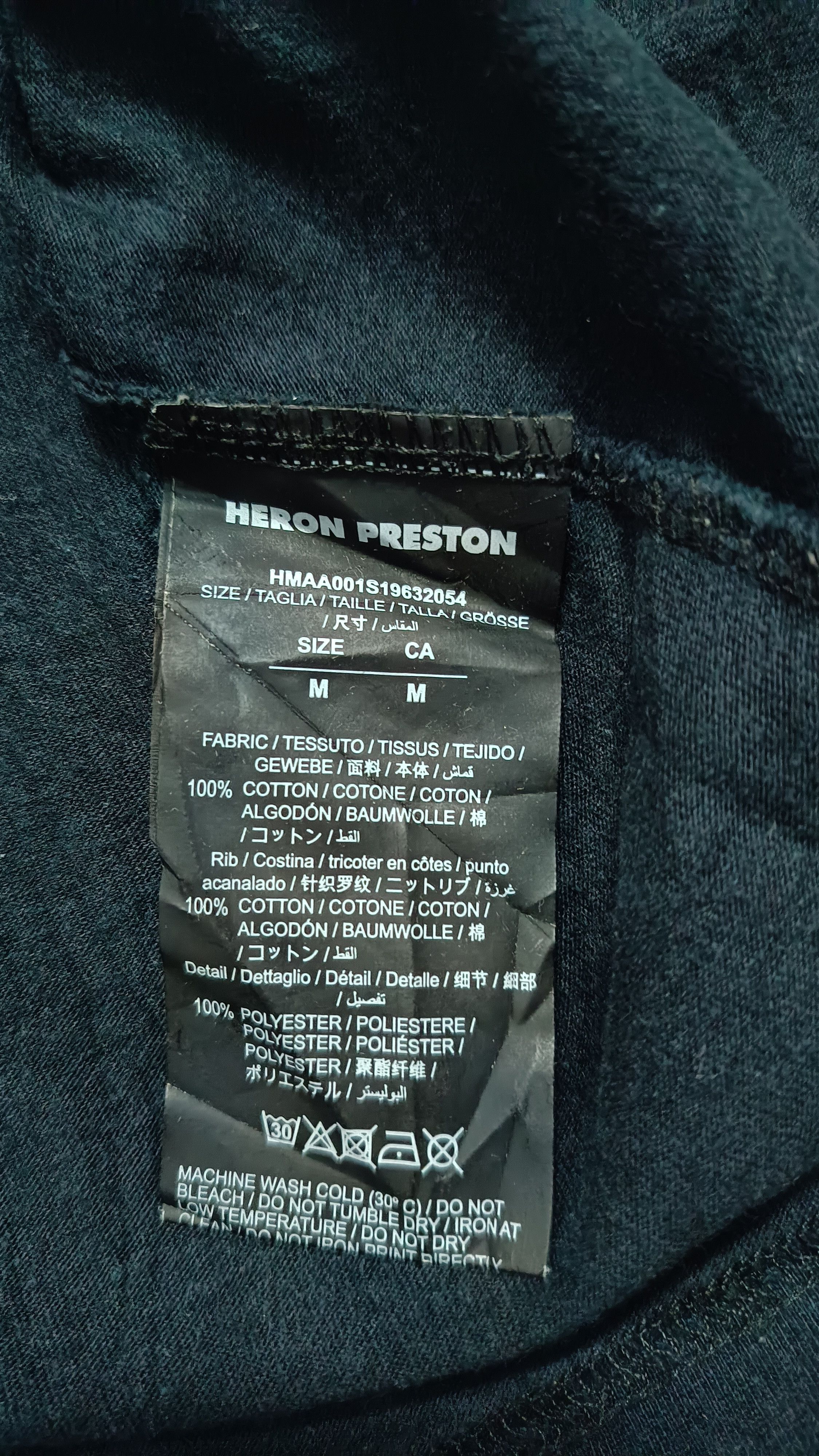 Heron Preston 🔥🔥 Rare Heron Preston Men Black Tee Size US M / EU 48-50 / 2 - 7 Thumbnail