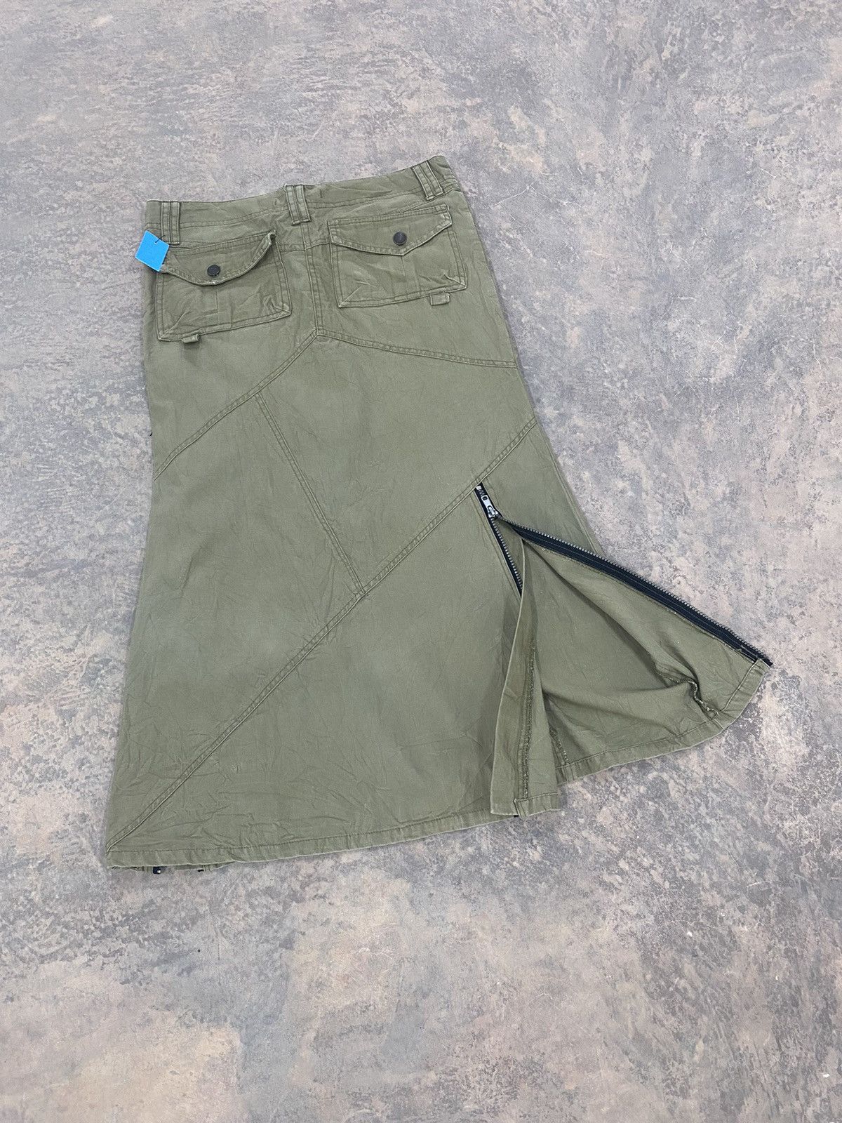 Le Grande Bleu (L.G.B.) VINTAGE PLASTIC NINJA TACTICAL UTILITY SKIRT GOA PUNK Size 32" / US 10 / IT 46 - 12 Thumbnail
