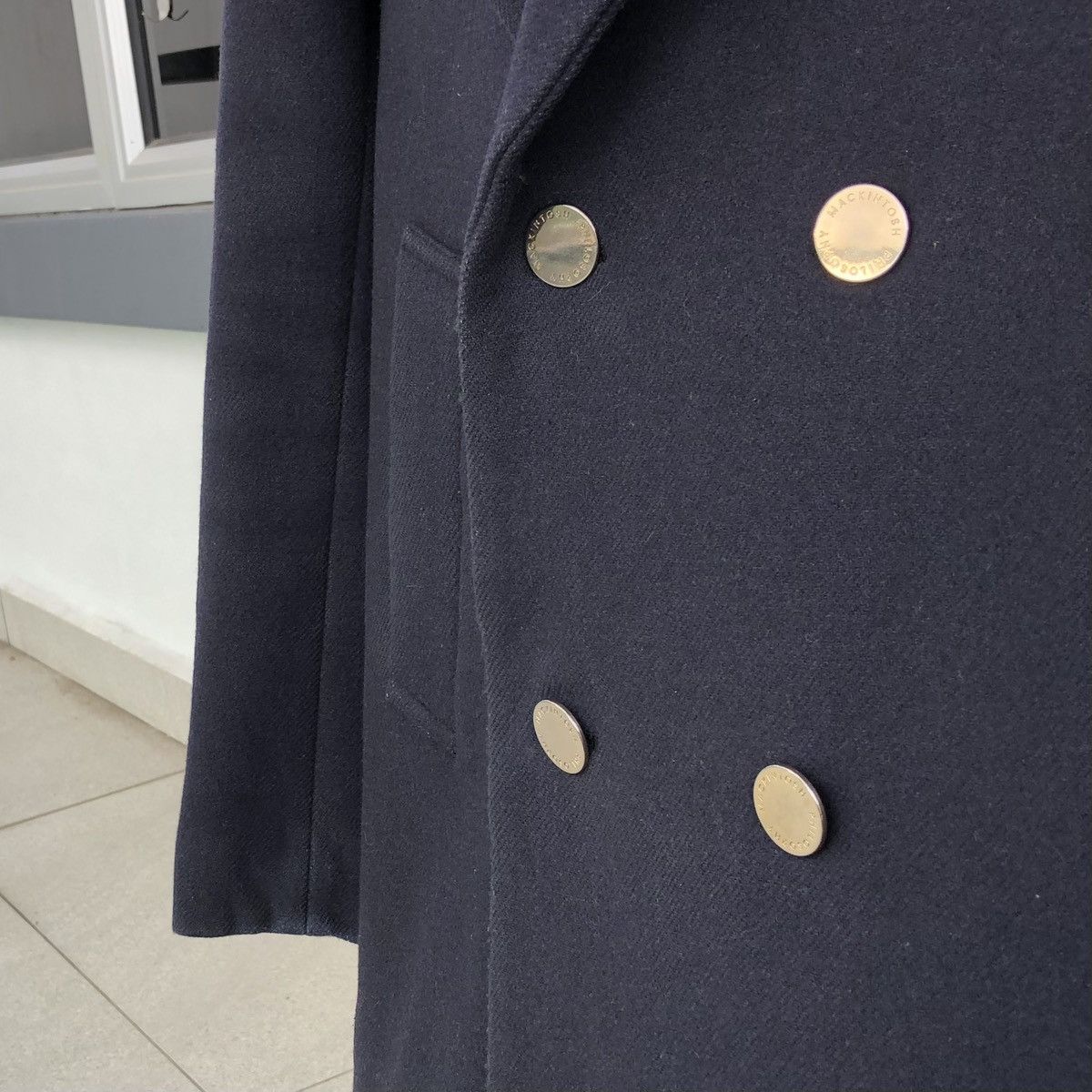 Mackintosh Mackintosh Philosophy Double Breasted Navy Blue Wool Peacoat Size US M / EU 48-50 / 2 - 8 Thumbnail