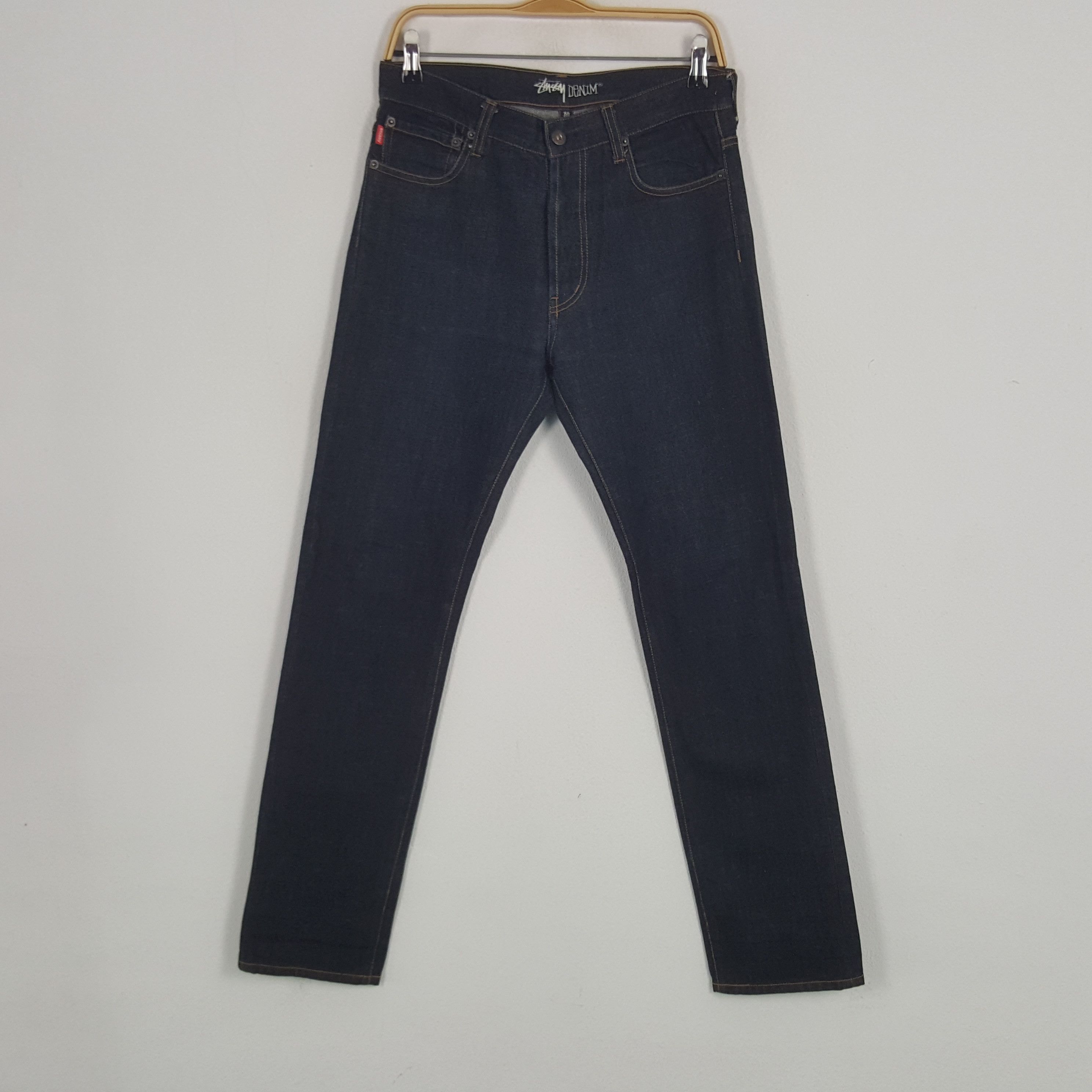 Stussy × Vintage Vintage Stussy USA Custom Art Logo Denim Jeans Size US 30 / EU 46 - 4 Thumbnail