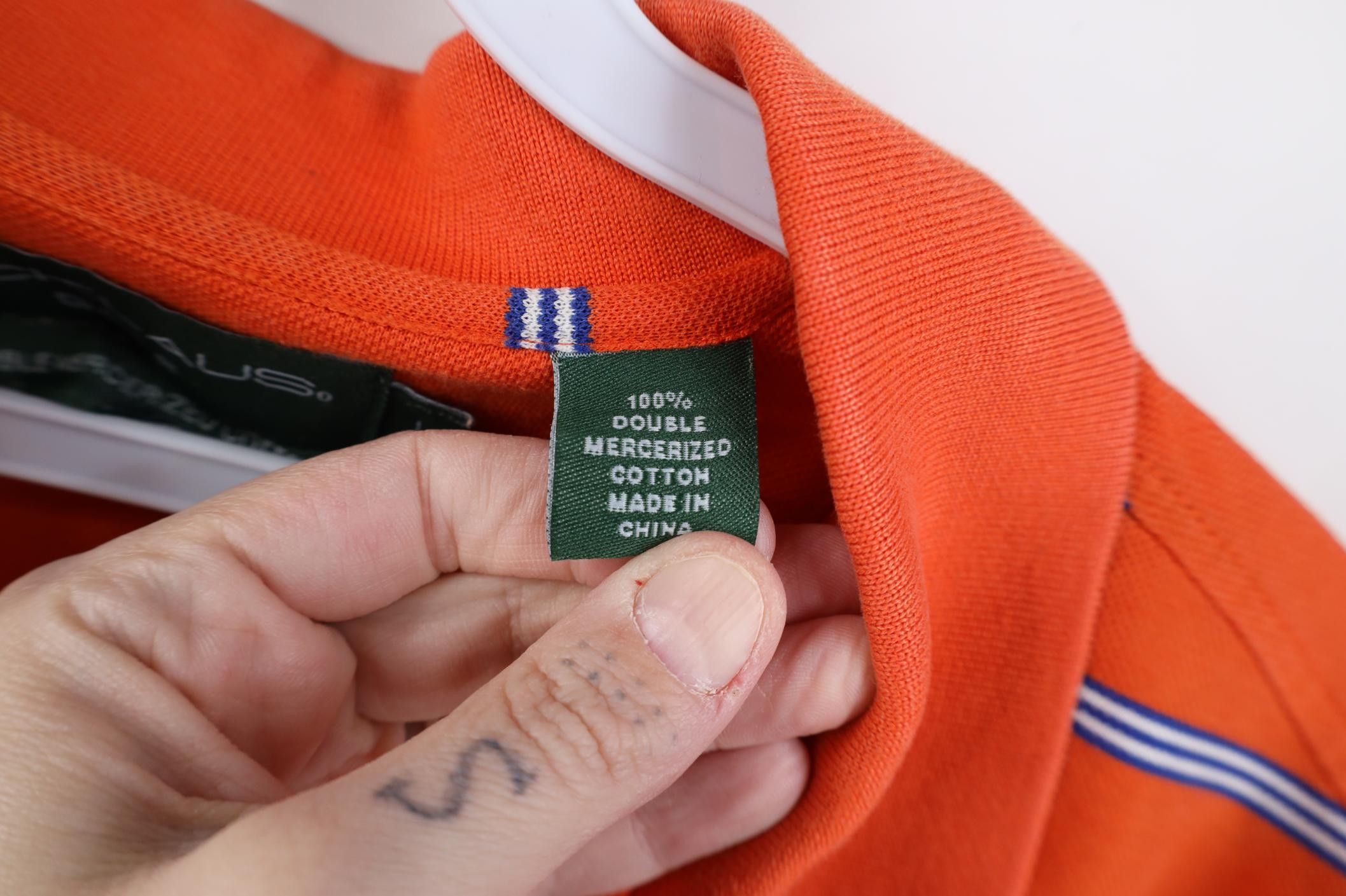 Vintage Vintage 90s Streetwear Knit Collared Golf Polo Shirt Orange Size US L / EU 52-54 / 3 - 10 Thumbnail