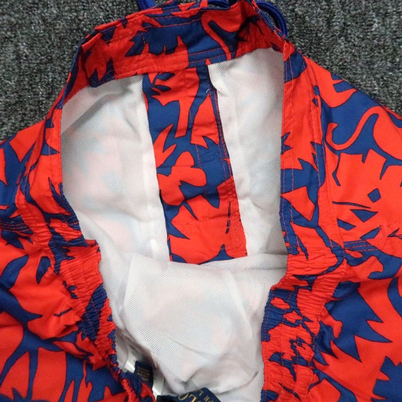 Polo Ralph Lauren Polo Ralph Lauren Mens Small Red Blue Swim Trunks Lined Pockets Floral Safari Size US S / EU 44-46 / 1 - 7 Thumbnail