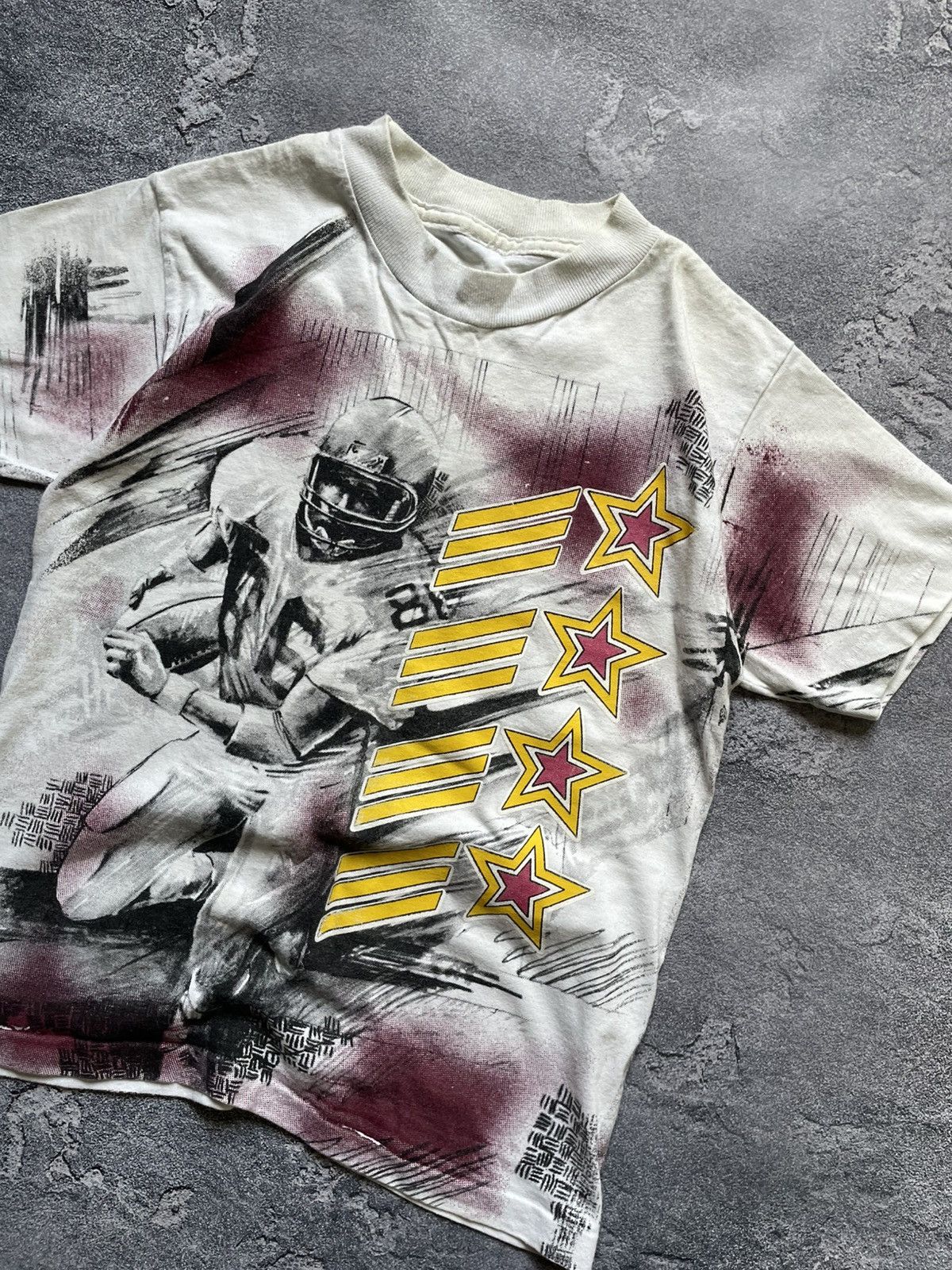 NFL Vintage 90s NFL All Over Print T Shirt Y2K Rare Size US S / EU 44-46 / 1 - 4 Thumbnail