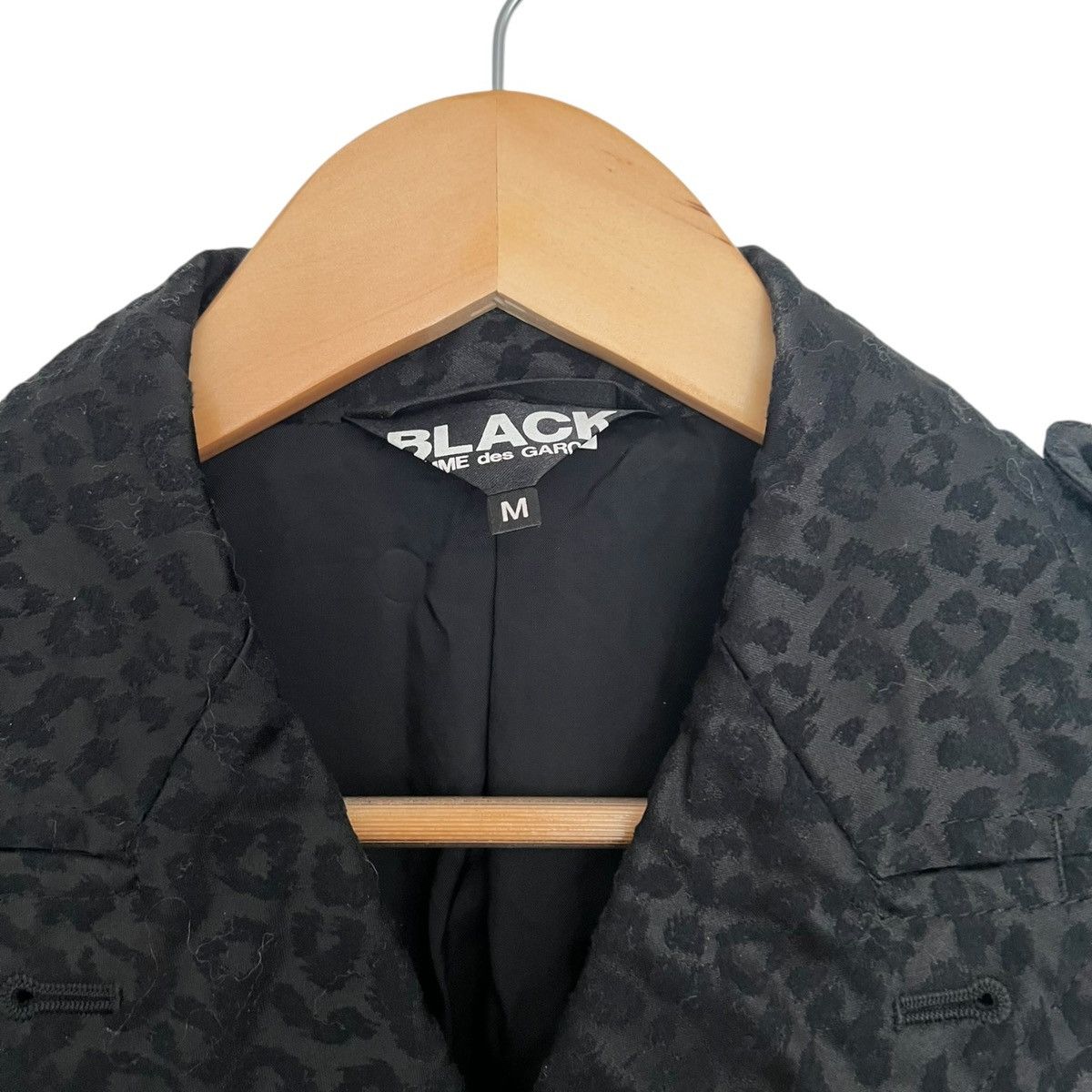 Comme des Garcons × Comme des Garcons Black Comme Des garçon leopard print cropped jacket Size US S / EU 44-46 / 1 - 2 Thumbnail