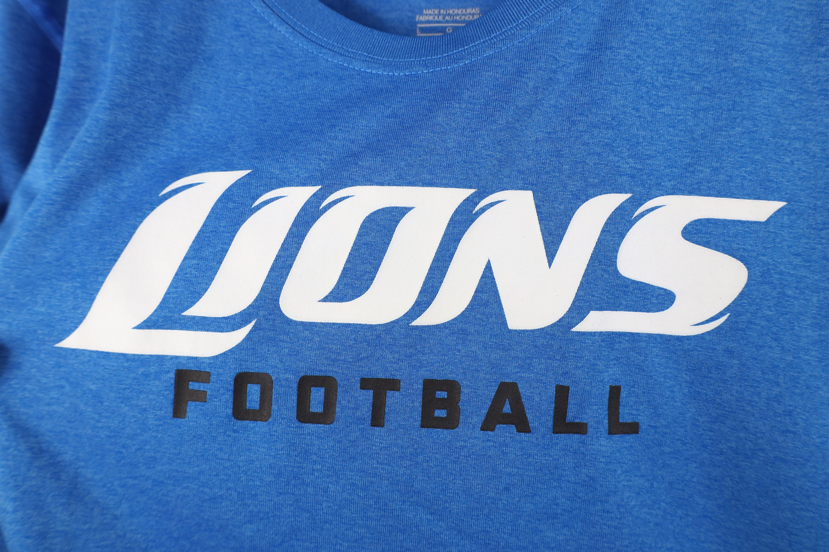 Nike Nike NFL Lions Football Short Sleeve T-Shirt Blue Dri-Fit Size L / US 10 / IT 46 - 6 Thumbnail