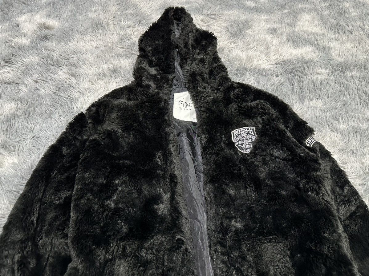 Japanese Brand 🔥Sick Y2K Russ K Fur Hoodie Zipper Vkei Goth Punk Size US L / EU 52-54 / 3 - 2 Thumbnail