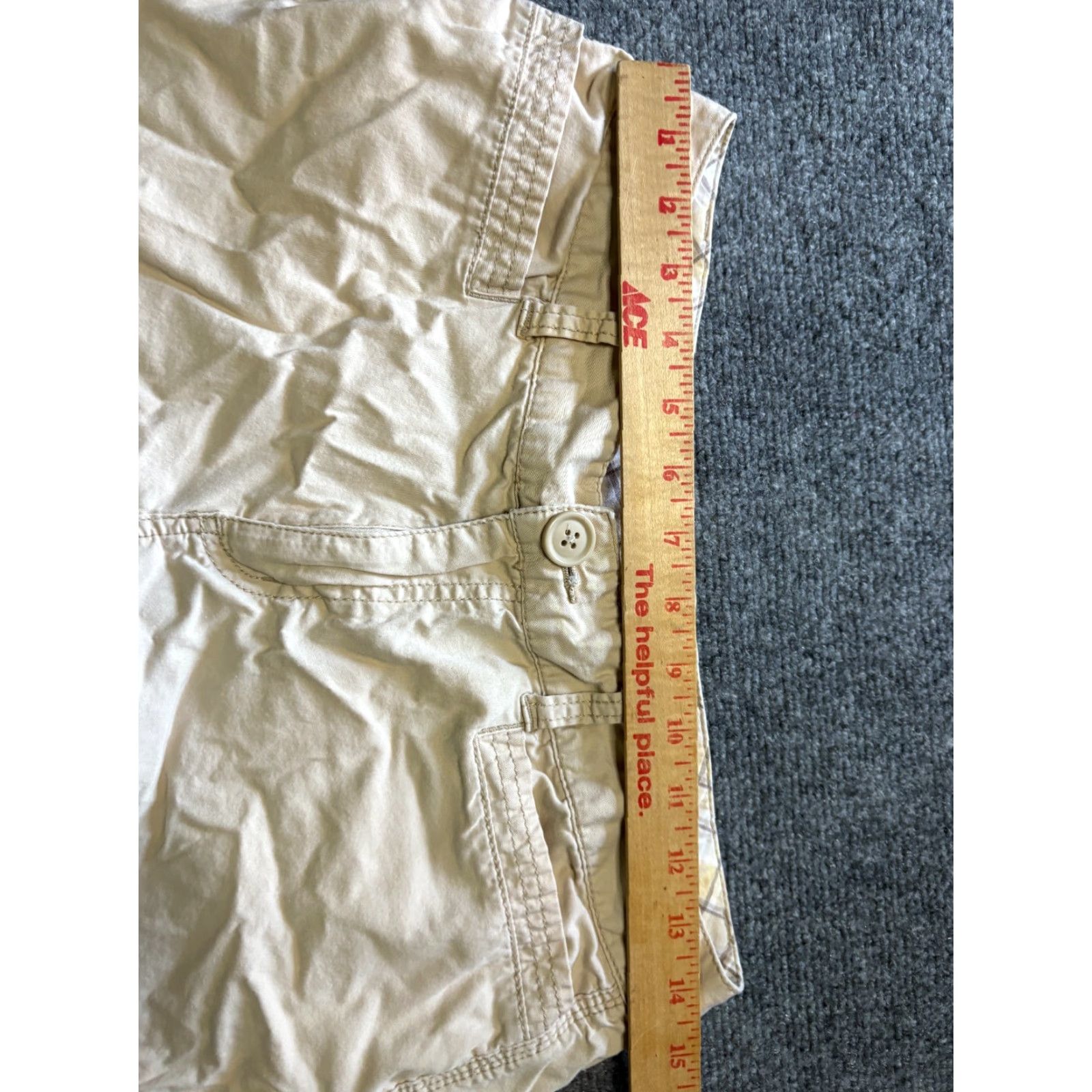 Vintage VINTAGE St Johns Bay Shorts Womens Size 8 Beige Cotton Spandex Size 30" / US 8 / IT 44 - 2 Thumbnail
