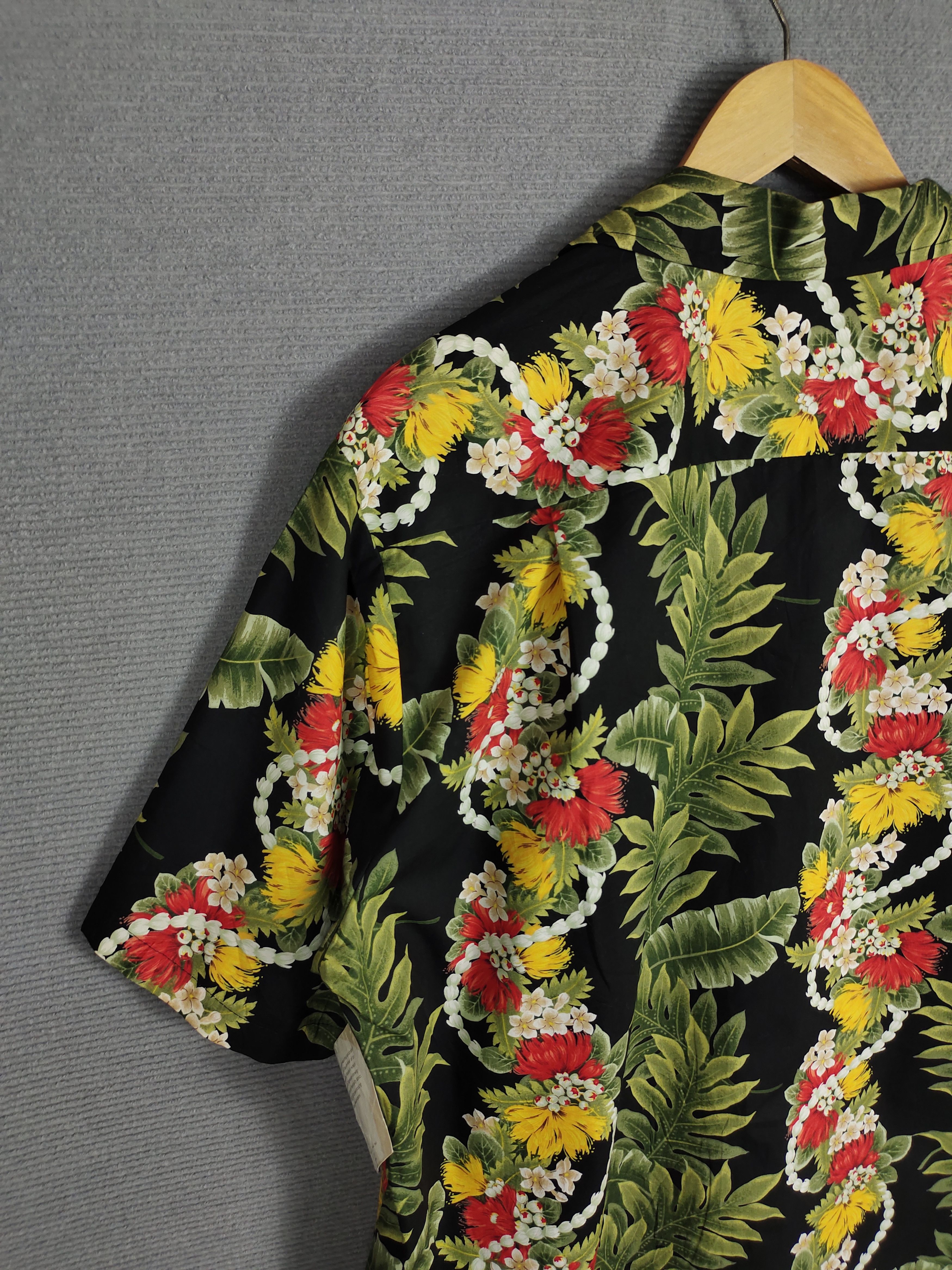 Vintage 1980s RJC Flowers Printed Panel Classic Hawaiian Shirt Size US L / EU 52-54 / 3 - 10 Thumbnail