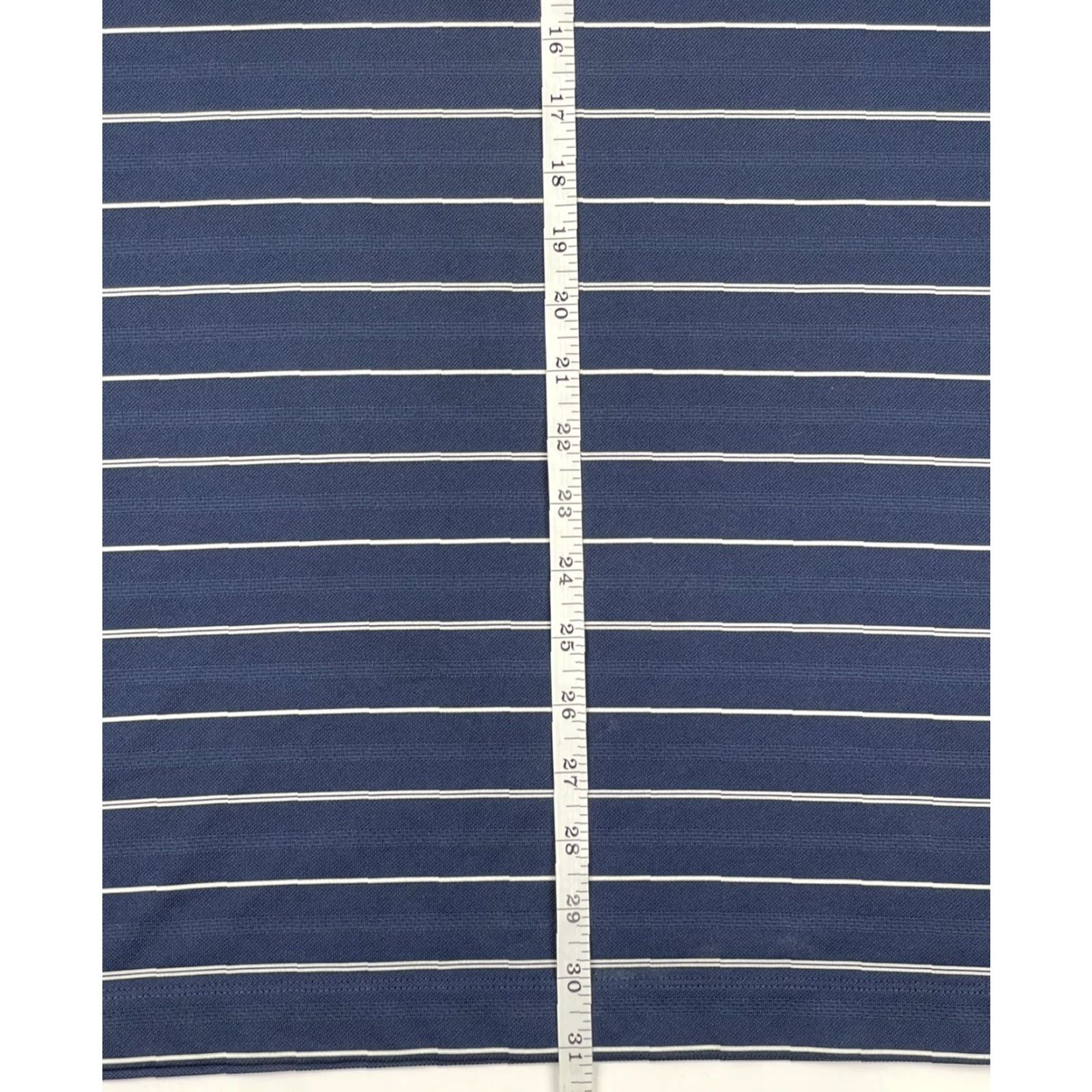Nike Nike Dri-Fit Polo Shirt Men XL Navy Blue Striped Lightweight Golf Collared Logo Embroidered Short Sleeve Regular Knit Polyester Size US XL / EU 56 / 4 - 7 Thumbnail
