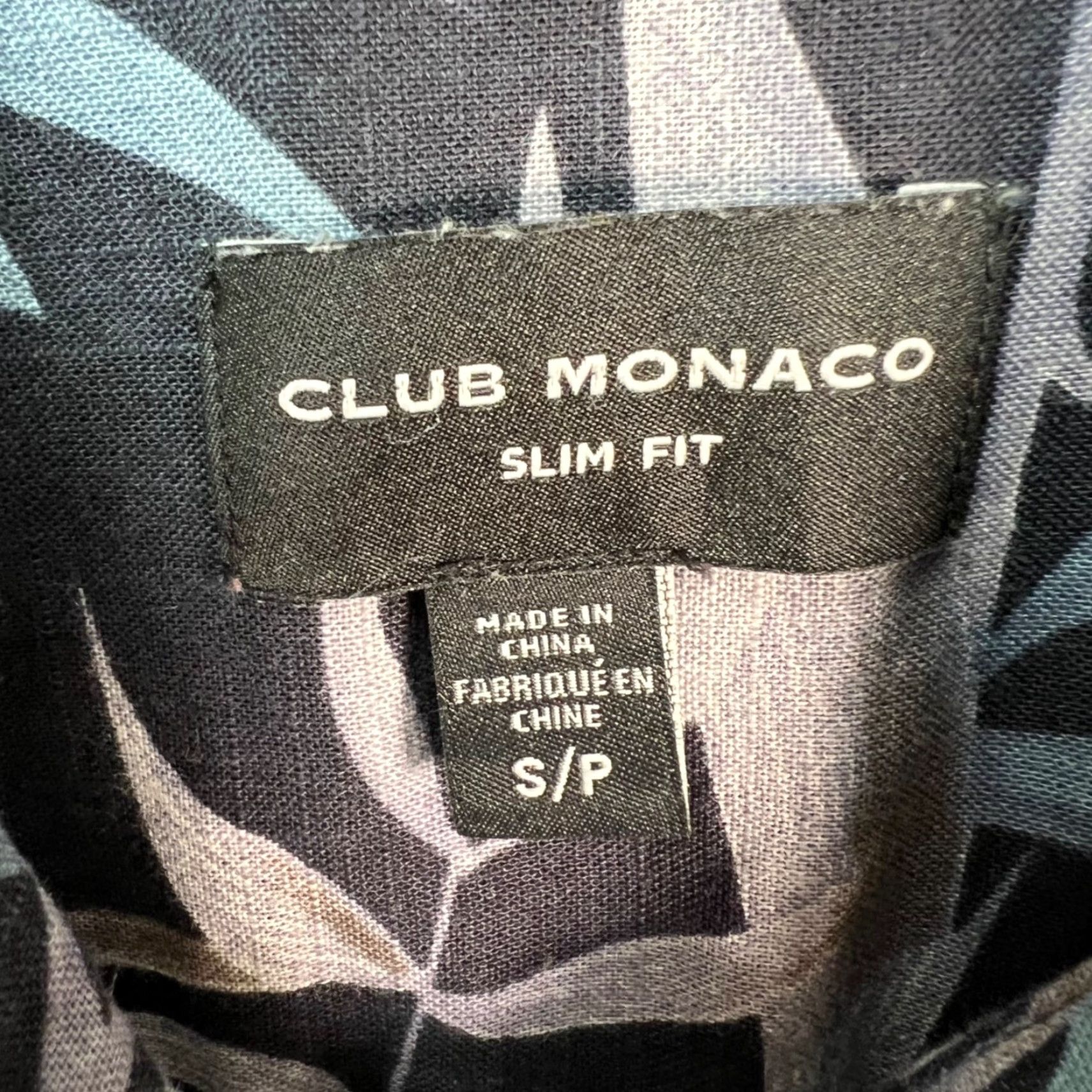 Club Monaco Club Monaco Mens Small Slim Fit Floral Short Sleeve Button-Up Shirt Size US S / EU 44-46 / 1 - 3 Thumbnail