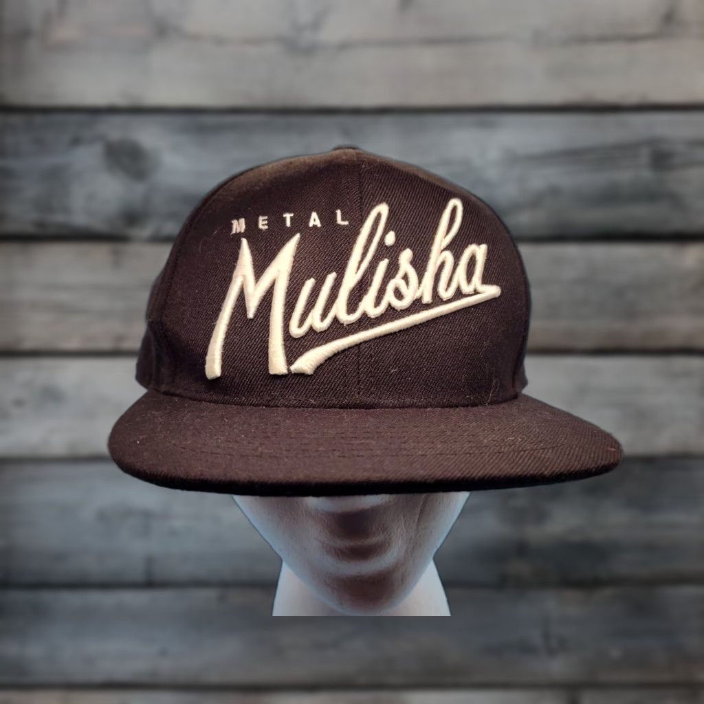 Metal Mulisha Metal Mulisha Snapback Hat Black Flat Brim Baseball Cap Adjustable Men's Casual Sports 90s Size ONE SIZE - 1 Thumbnail