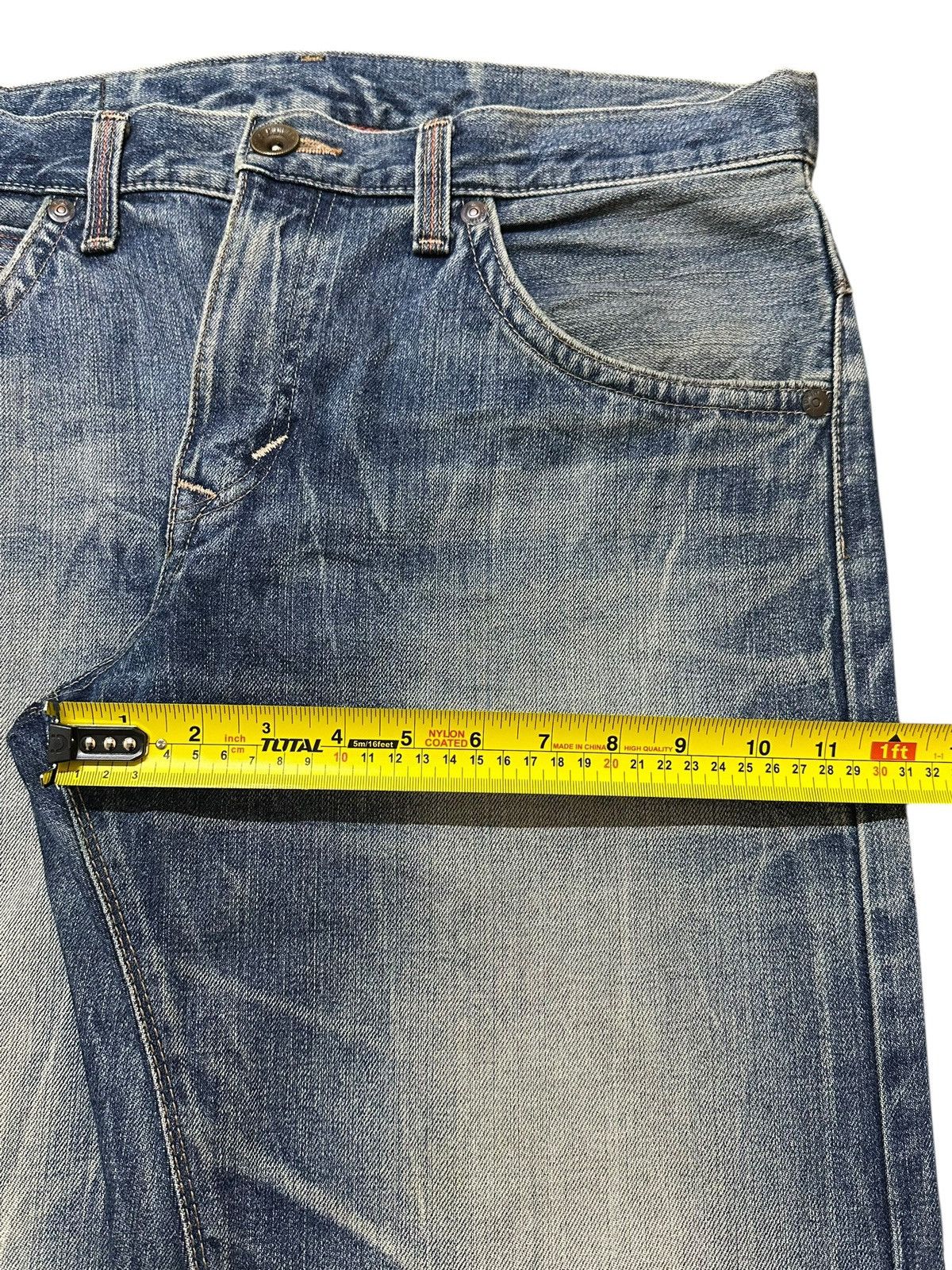 Edwin Edwin XV Exclusive Vintage Blue Thunder Wash Loose Jeans Size US 36 / EU 52 - 15 Thumbnail