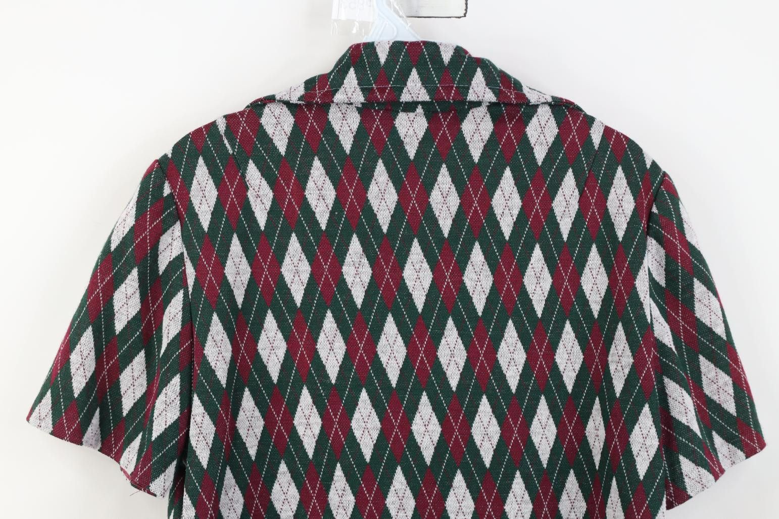 Vintage Vintage 60s 70s Streetwear Argyle Diamond Knit Polo USA Size L / US 10 / IT 46 - 13 Thumbnail