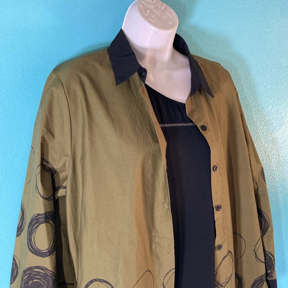 Rundholz Simply Vanite Couture Womens OS A-Line Oversized Button Up S Size ONE SIZE - 11 Thumbnail