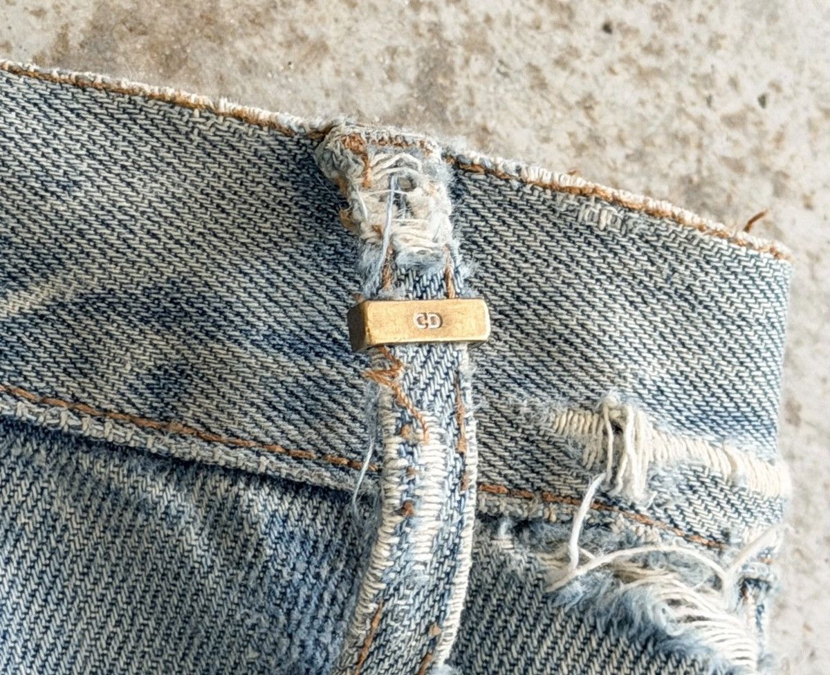Dior Dior By Hedi Slimane RUNWAY SS06 CRASH Repair Denim Size US 34 / EU 50 - 12 Thumbnail