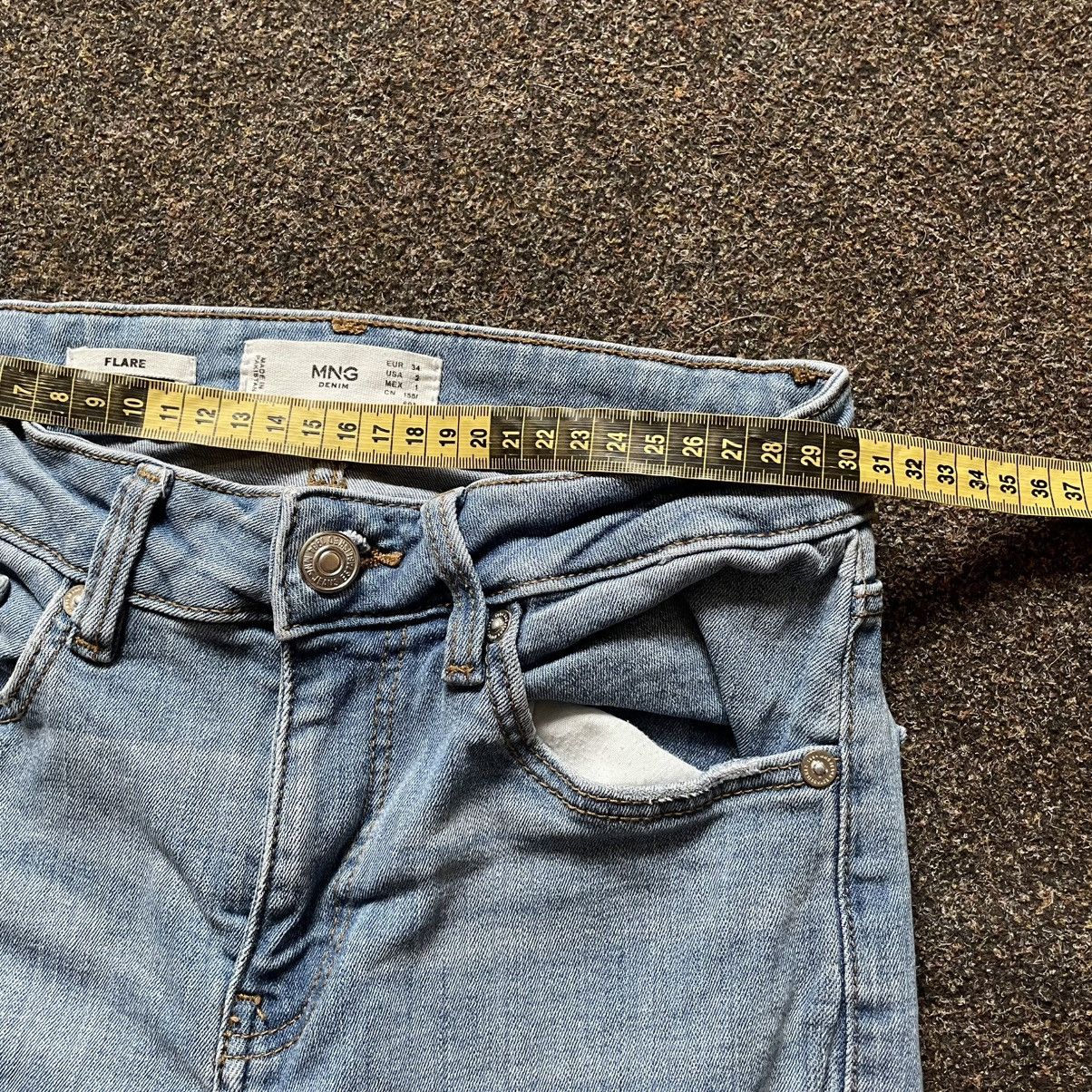 Vintage Vintage Y2K 90s Baggy Wide Leg Flared Jeans Grunge Washed 34 Size 34" / US 12 / IT 48 - 6 Thumbnail