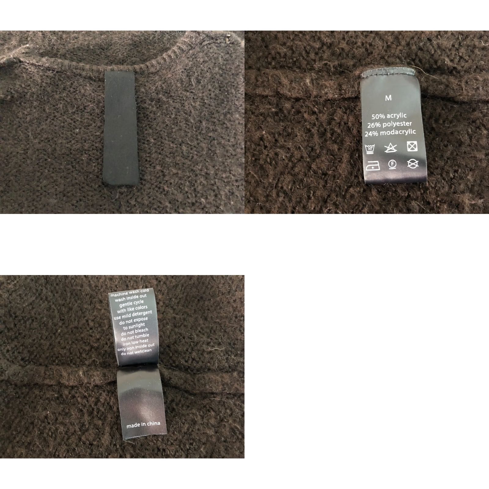Vintage Rundholz Maxi Dress Brown Long Sleeve Knit Acrylic Modacrylic Polyester Women MBuyers Note? Size M / US 6-8 / IT 42-44 - 8 Thumbnail