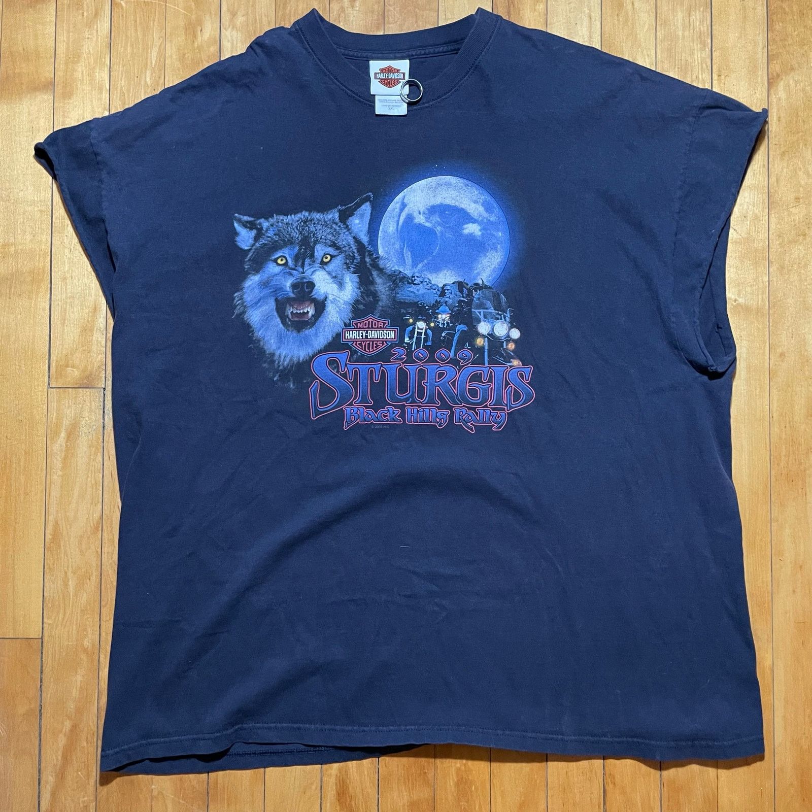 Harley Davidson Y2K Sturgis Wolf Nature Harley Davidson Shirt size 3XL Cut Size US XXL / EU 58 / 5 - 1 Thumbnail