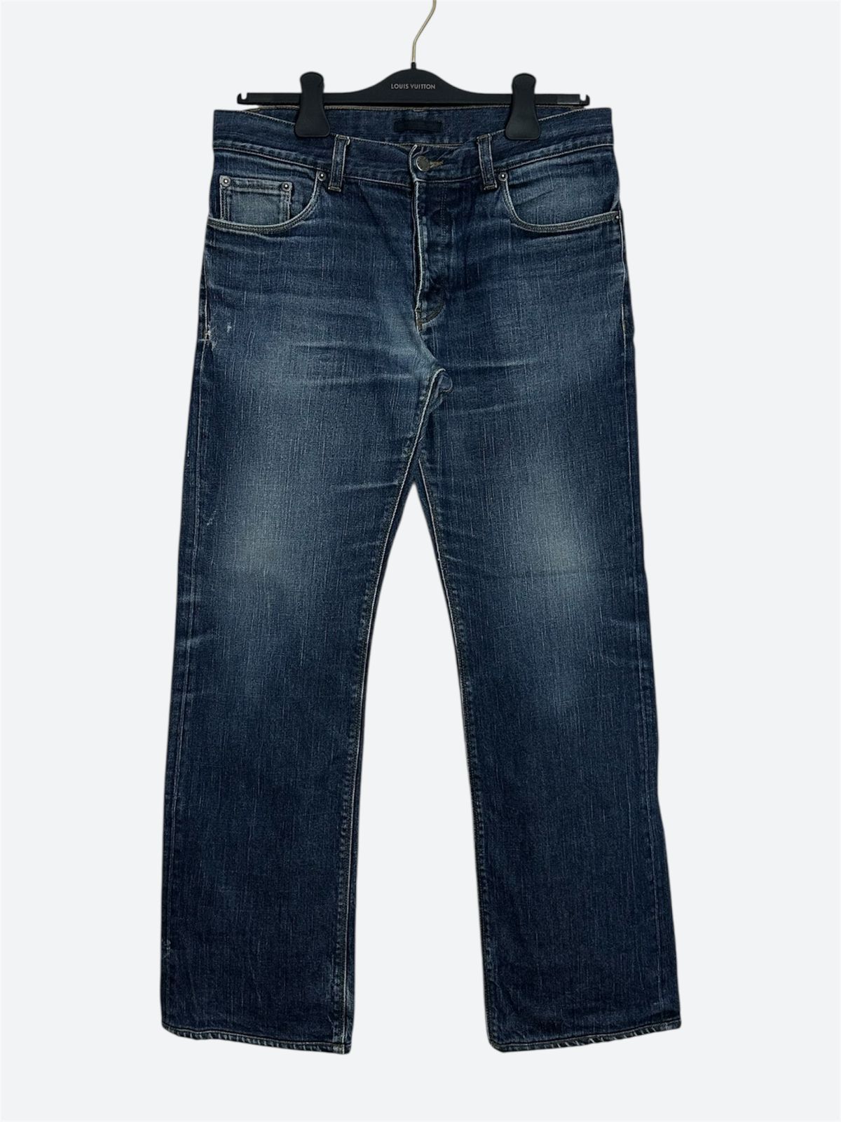 Prada CC000013 Prada Classic Fit Straight Jeans Washed Blue 33 Size US 33 - 1 Thumbnail