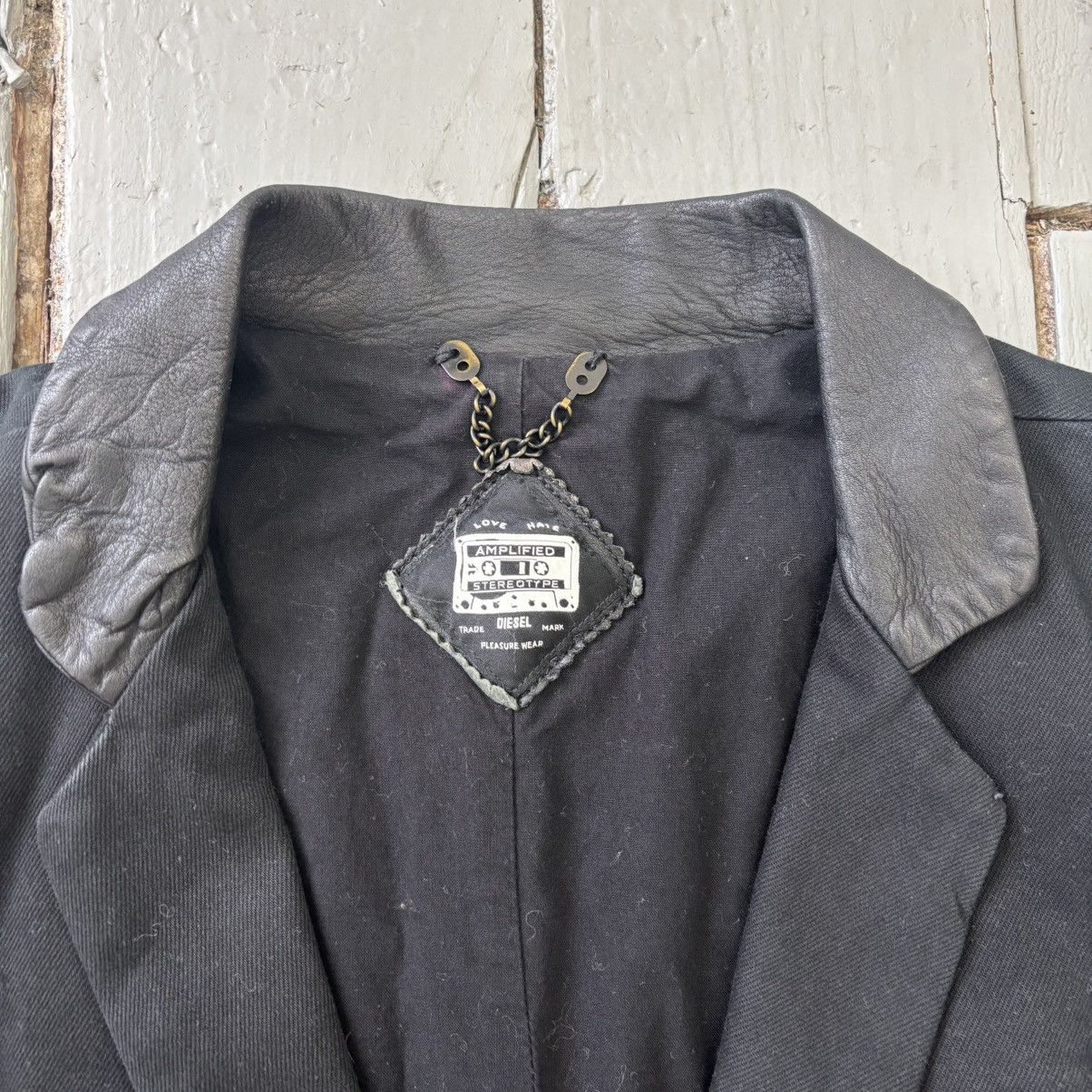 Diesel Leather Repair Distressed Blazer Size US M / EU 48-50 / 2 - 5 Thumbnail