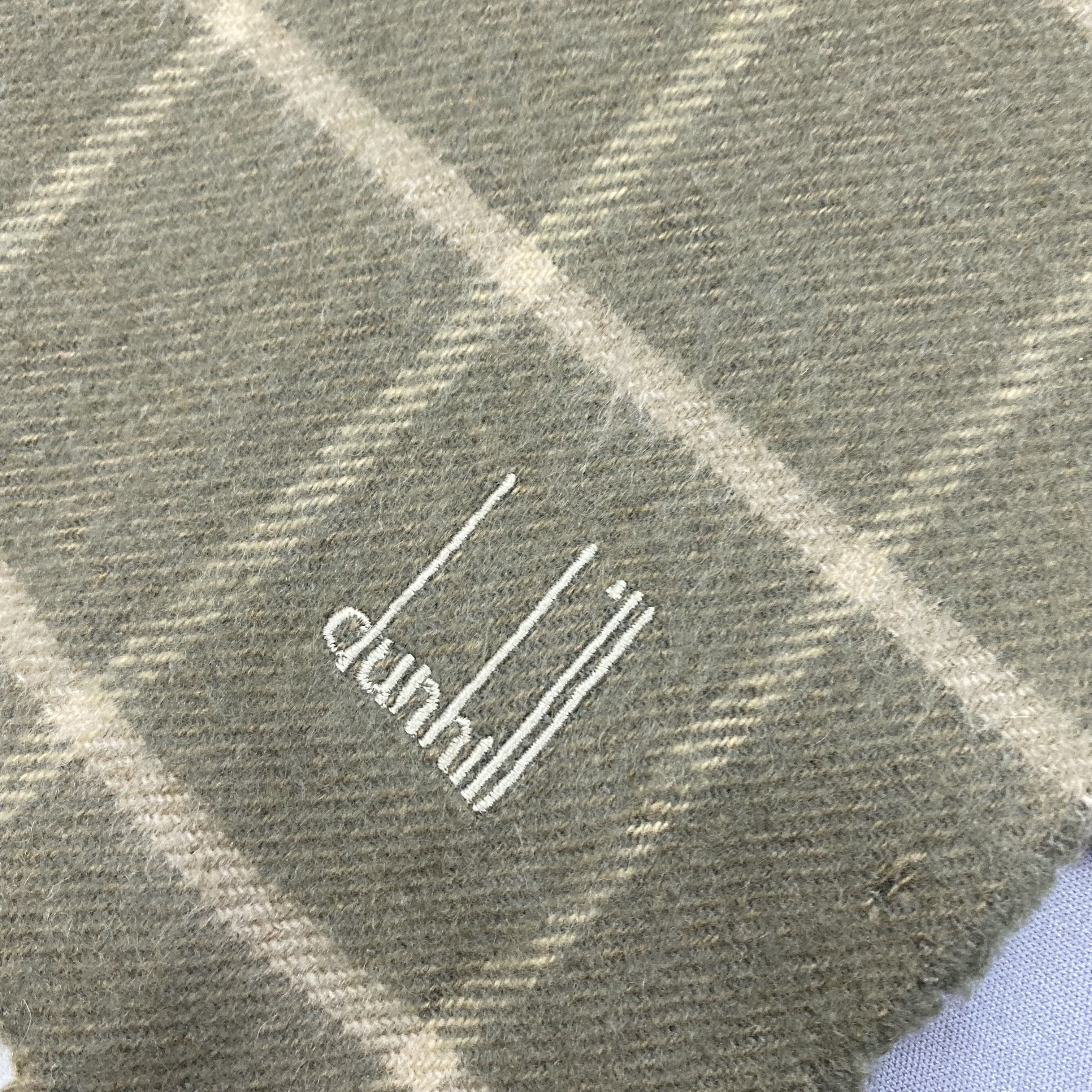 Japanese Brand Vintage Dunhill Scarf Muffler Wool Cashmere Scarves Size ONE SIZE - 4 Thumbnail