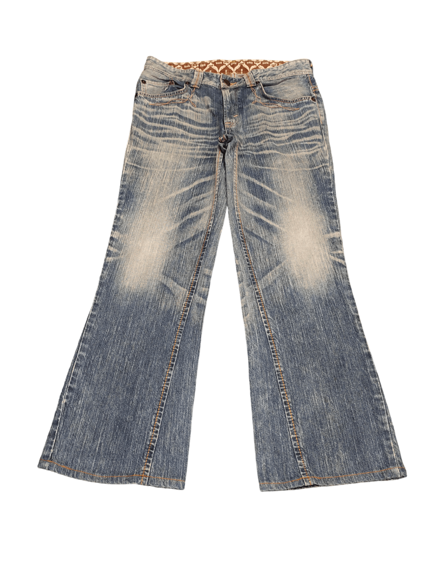 Edwin Flare Jeans Edwin XV Distres Faded Boot Cut Y2k Ifsixwasnine Size US 33 - 10 Thumbnail