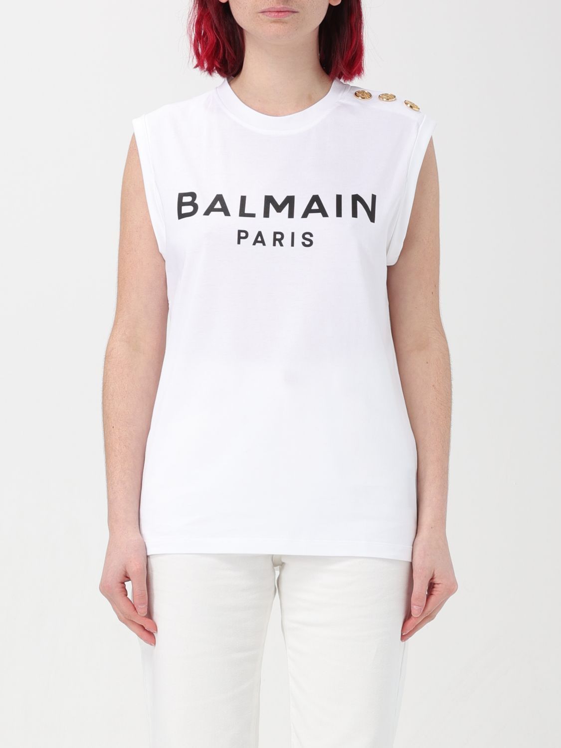 image of Balmain T-Shirt Woman White, Women's (Size XS)