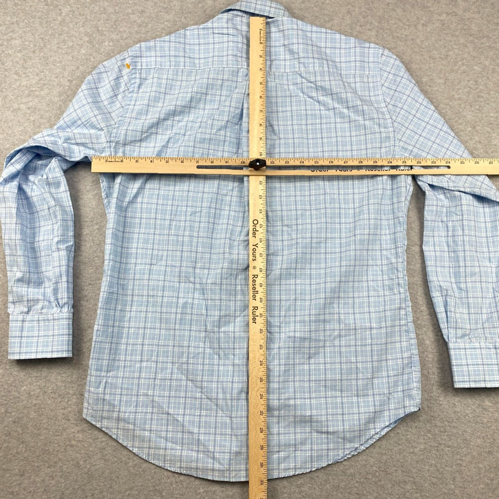 Peter Millar Peter Millar Shirt Mens Medium Blue Plaid Long Sleeve Crown Finish Button-Up Size US M / EU 48-50 / 2 - 7 Thumbnail