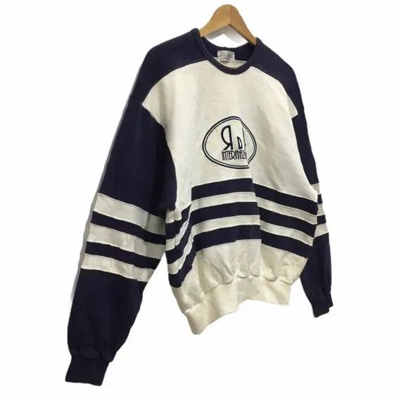 Vintage ROUX DI PERFE Internazionale Crewneck Sweatshirt Big Logo Size L / US 10 / IT 46 - 3 Thumbnail
