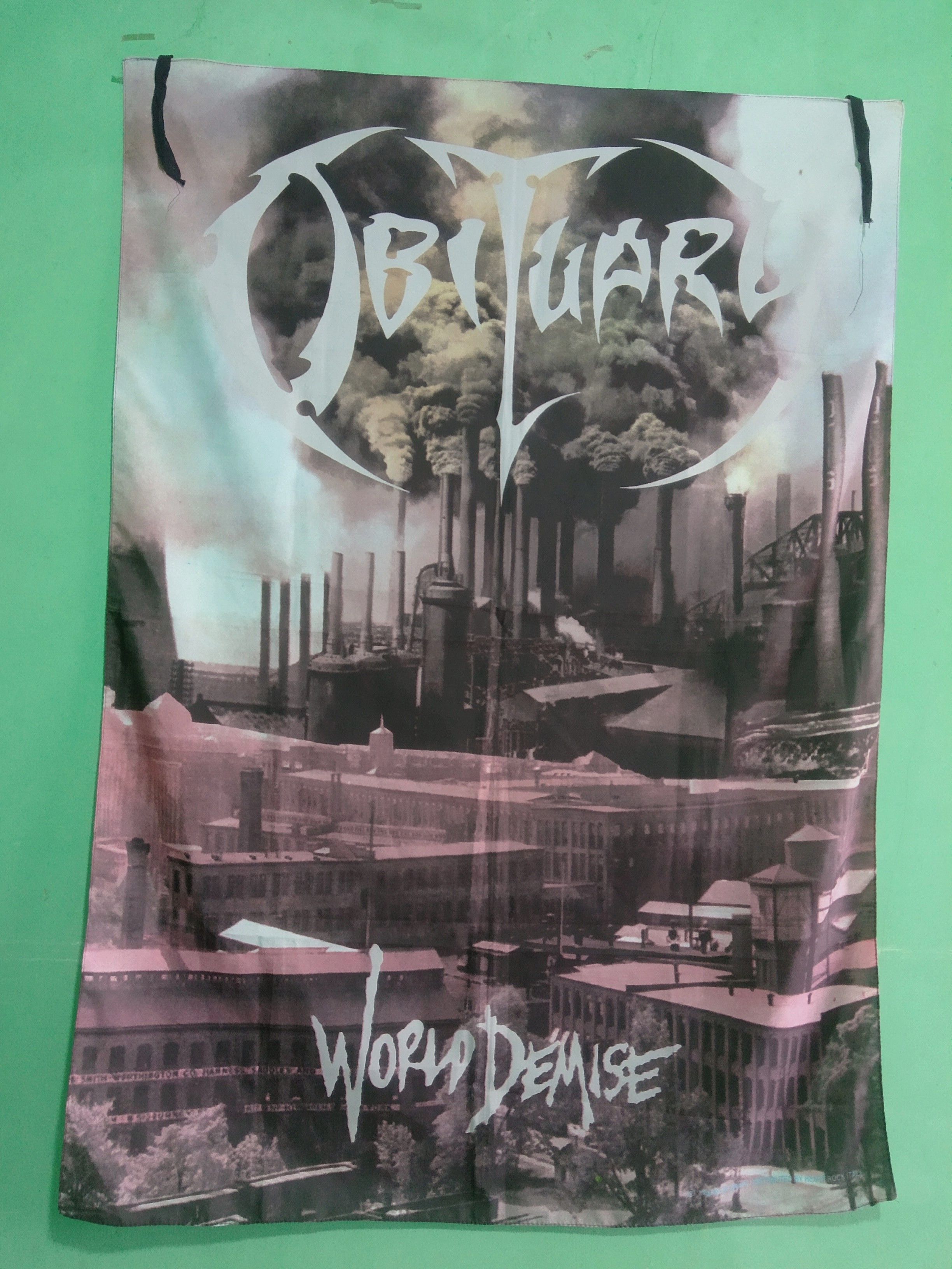 Vintage Vintage '93 OBITUARY poster flag Size ONE SIZE - 1 Thumbnail