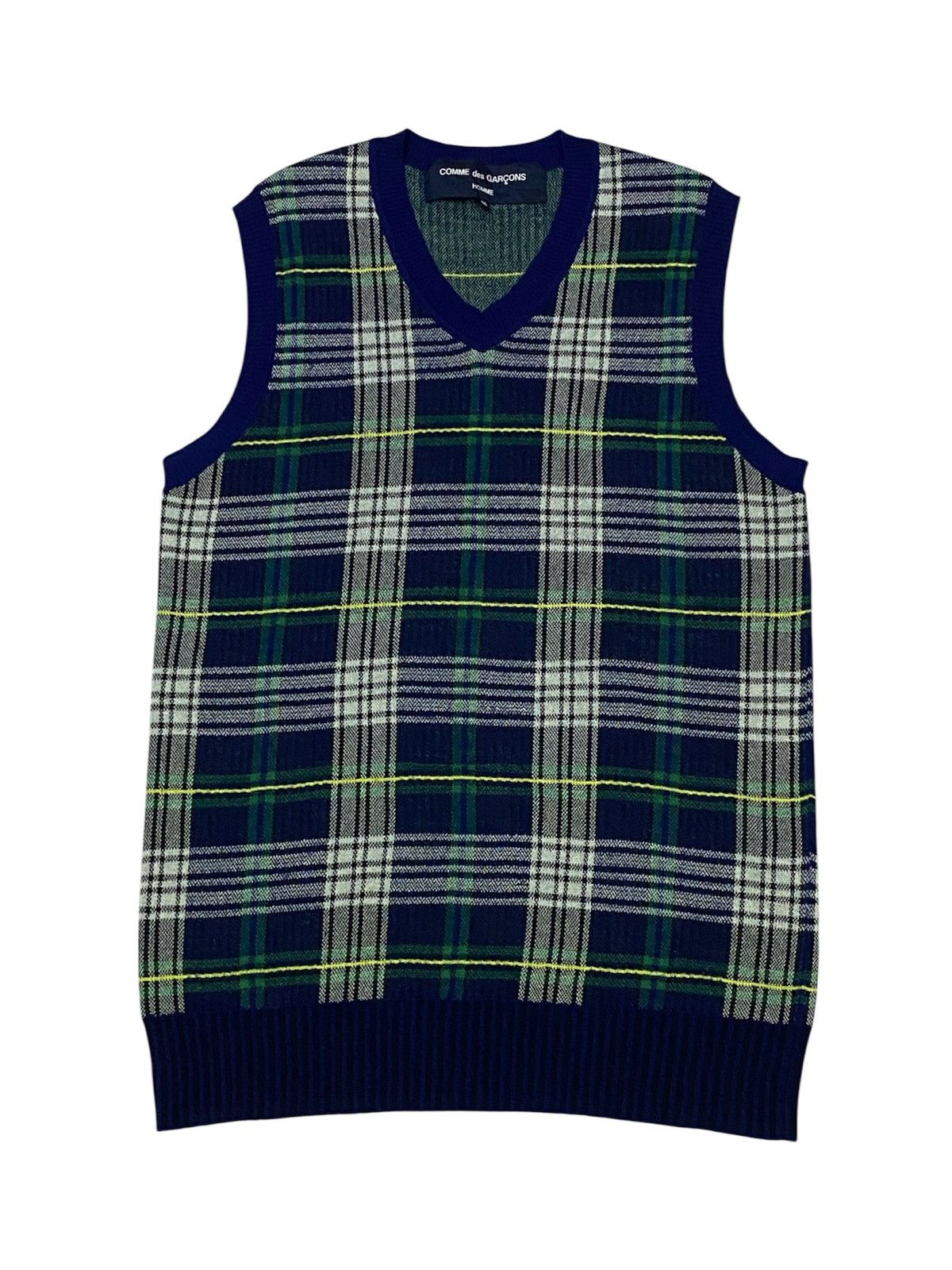 Comme des Garçons 90s Cotton Knit Vest Comme Des Garcons Sweater Vest | Grailed