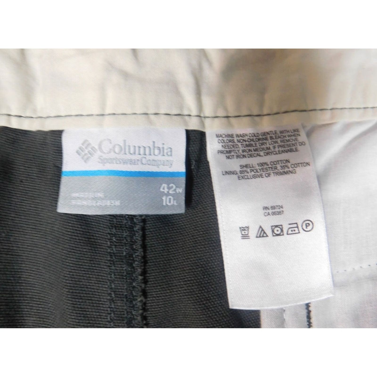 Sunray Sportswear Columbia Shorts Mens 42 Gray Cargo Outdoor Regular Breathable Logo Cotton Knit Zip Flat Front Casual Size US 42 / EU 58 - 5 Thumbnail