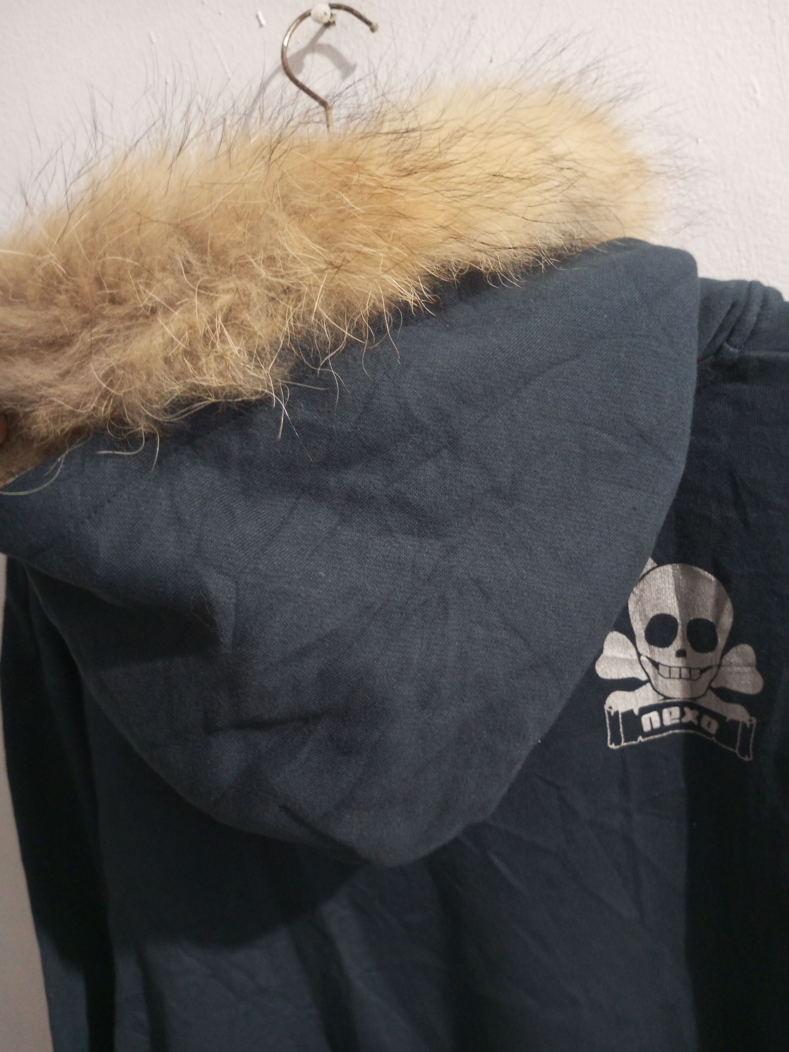 If Six Was Nine × Japanese Brand × Le Grande Bleu (L.G.B.) Vintage nexo laces up "pirate of nexo" Fur hoodie Size US L / EU 52-54 / 3 - 9 Thumbnail