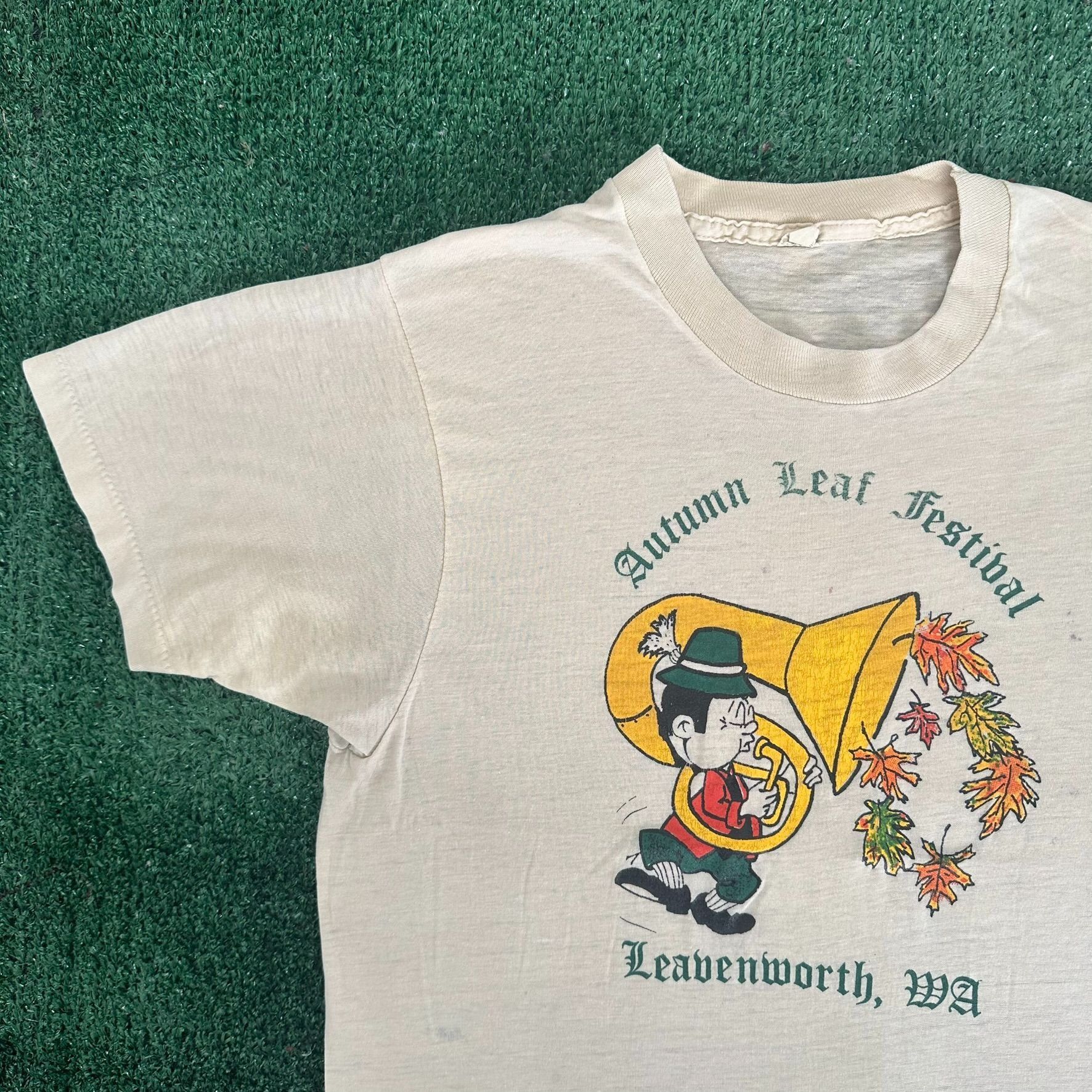 Vintage Vintage 80s Autumn Festival T-Shirt Single Stitch Tee Size US M / EU 48-50 / 2 - 2 Thumbnail