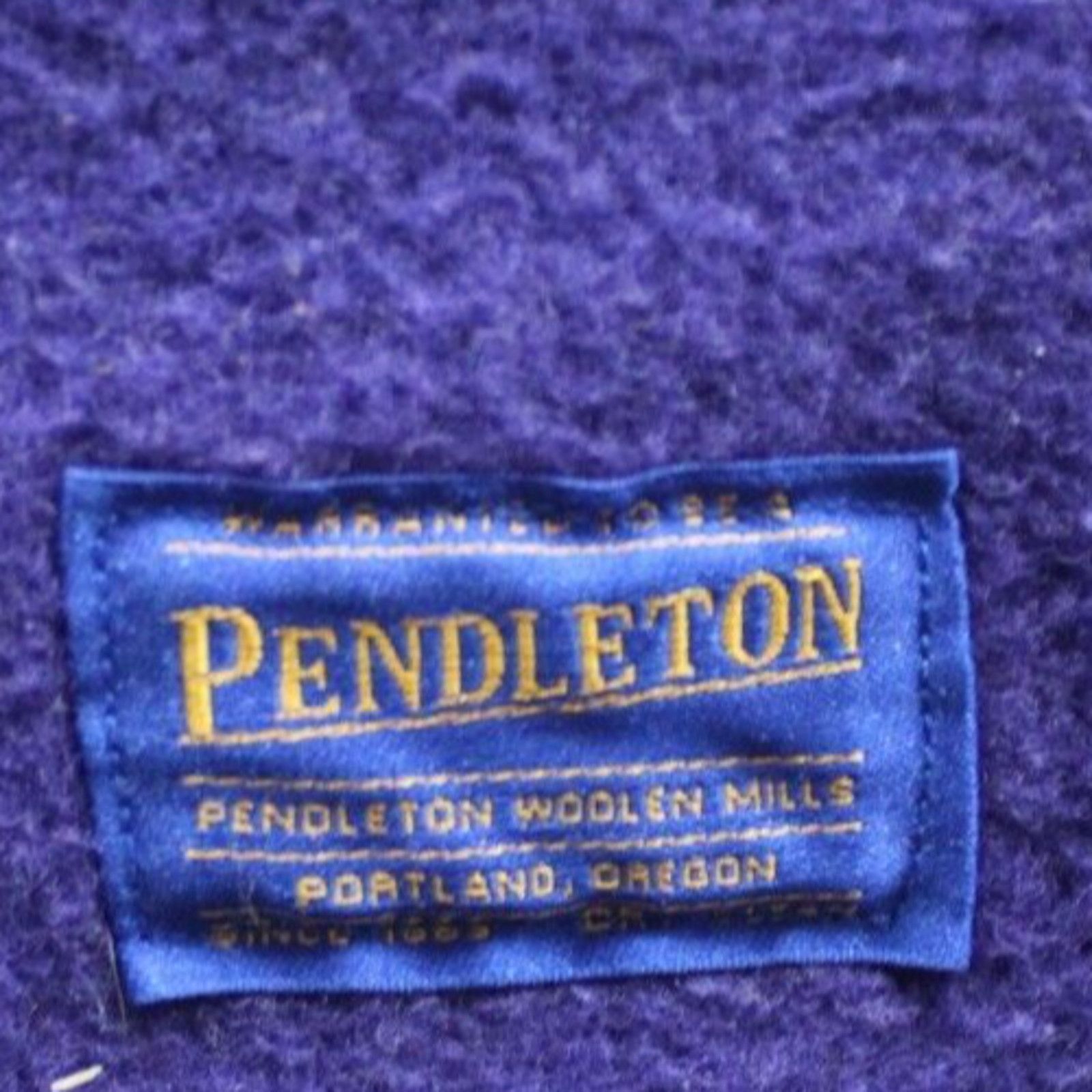 Pendleton Pendleton Woll Mills Wool Blanket Shawnee Ribbon Pat. 65X75 Size ONE SIZE - 6 Thumbnail