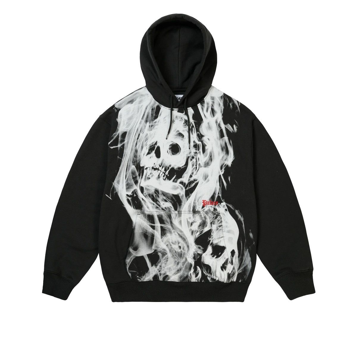 Palace Smoked Hoodie Black SS26