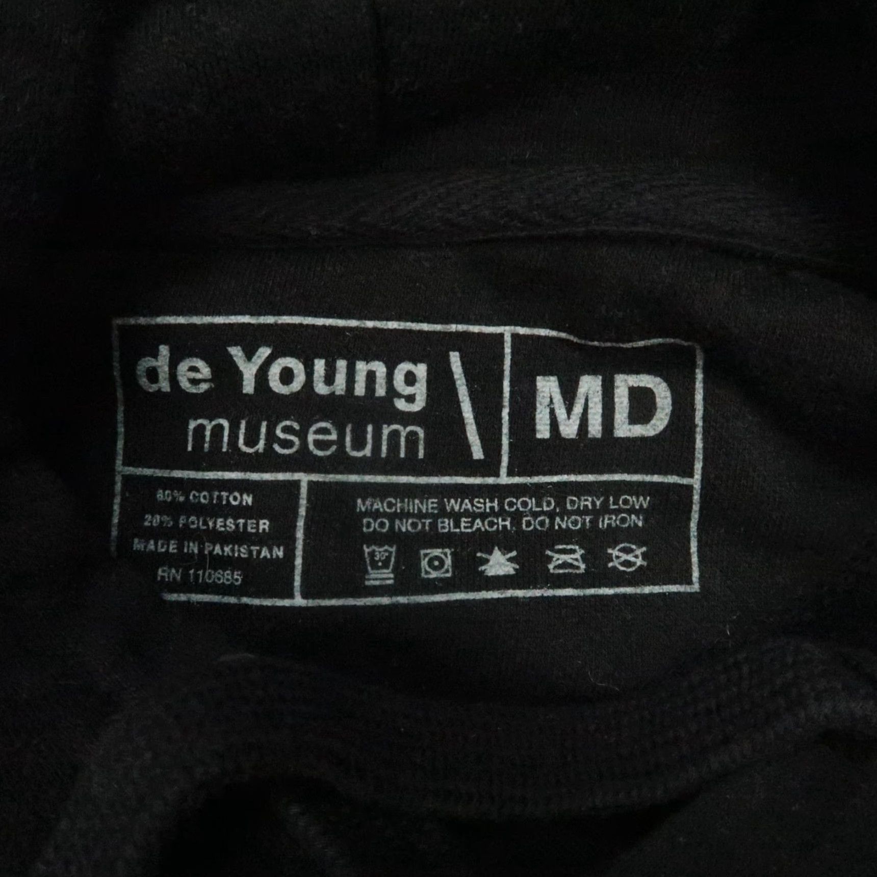 Ed Hardy Hoodie Mens Medium Black Deeper Than Skin De Young Museum Graphic