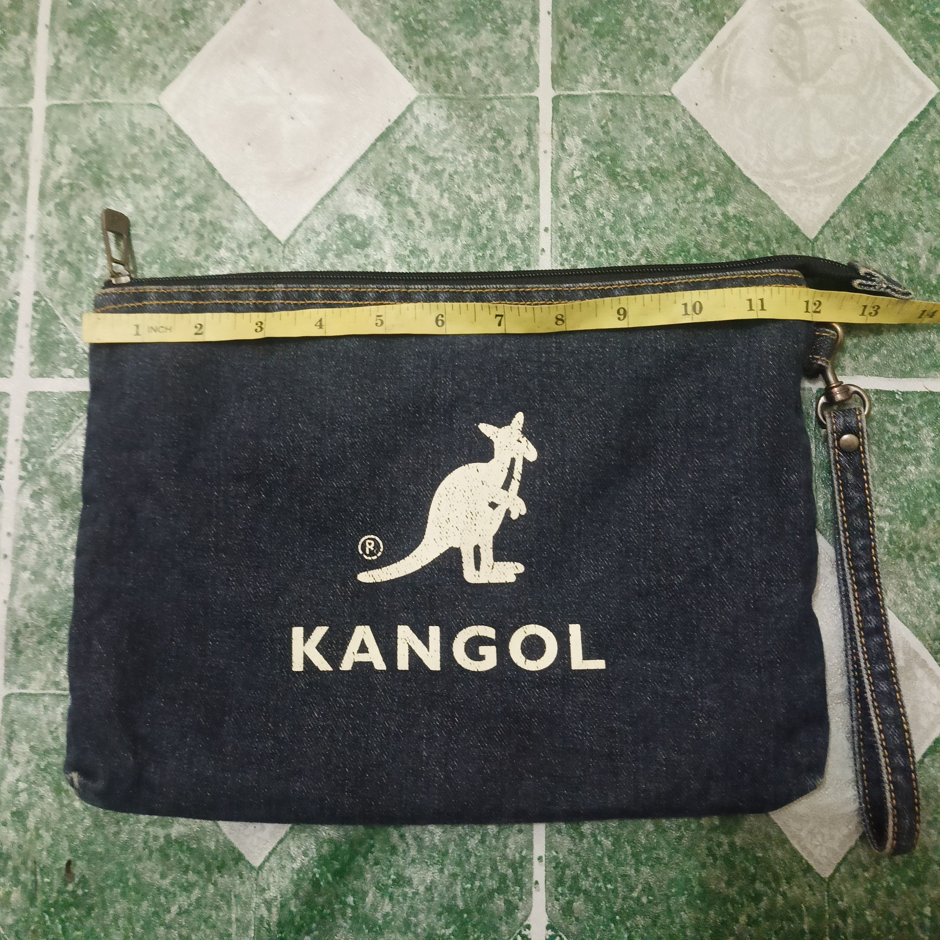 Kangol Kangol Denim design eco friendly clutch bag Size ONE SIZE - 14 Thumbnail