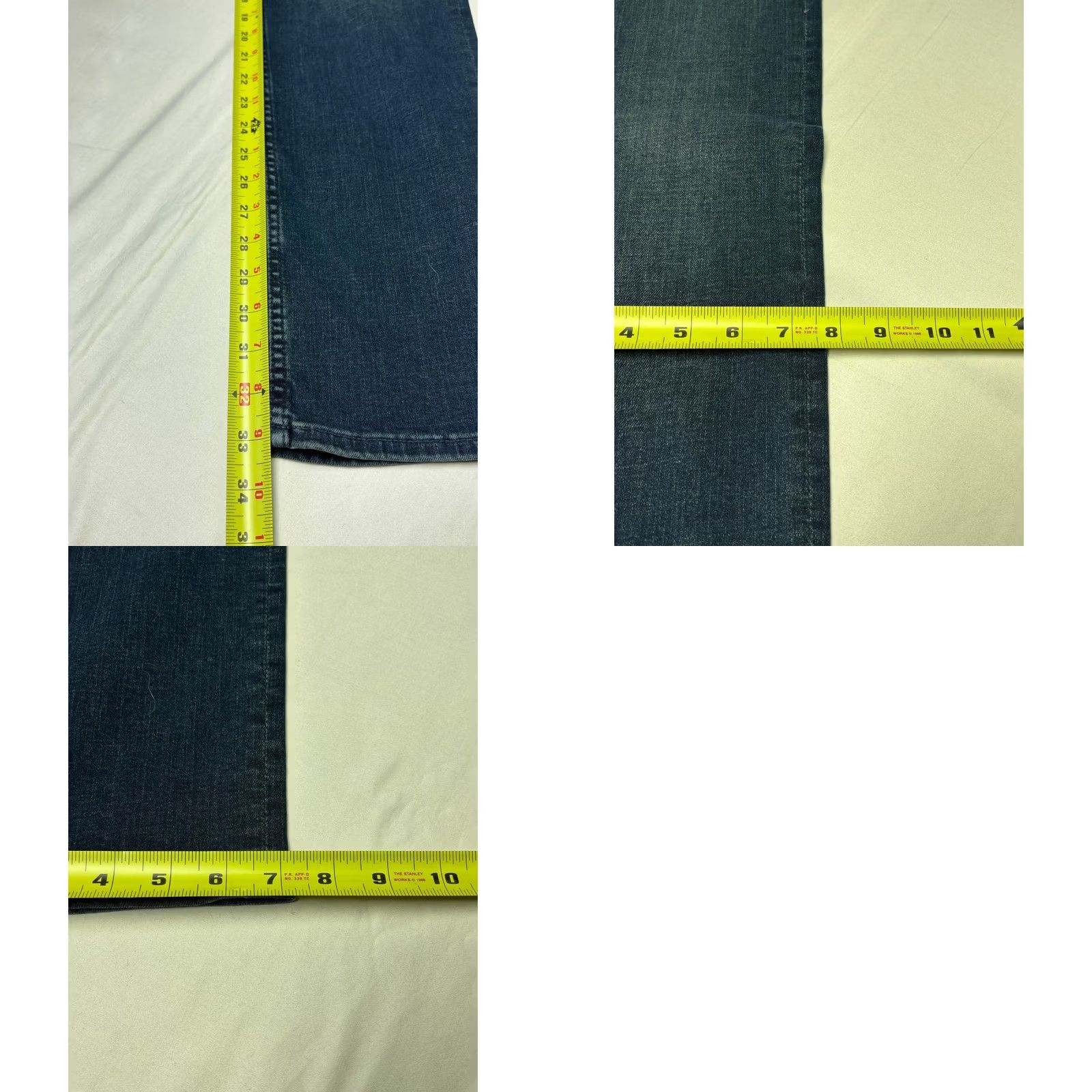 7 For All Mankind 7 For All Mankind Jeans Slimmy Slim Straight Dark Wash 30x32 Mens Blue Denim Cotton Blend 5-Pocket Stretch Size US 30 / EU 46 - 9 Thumbnail