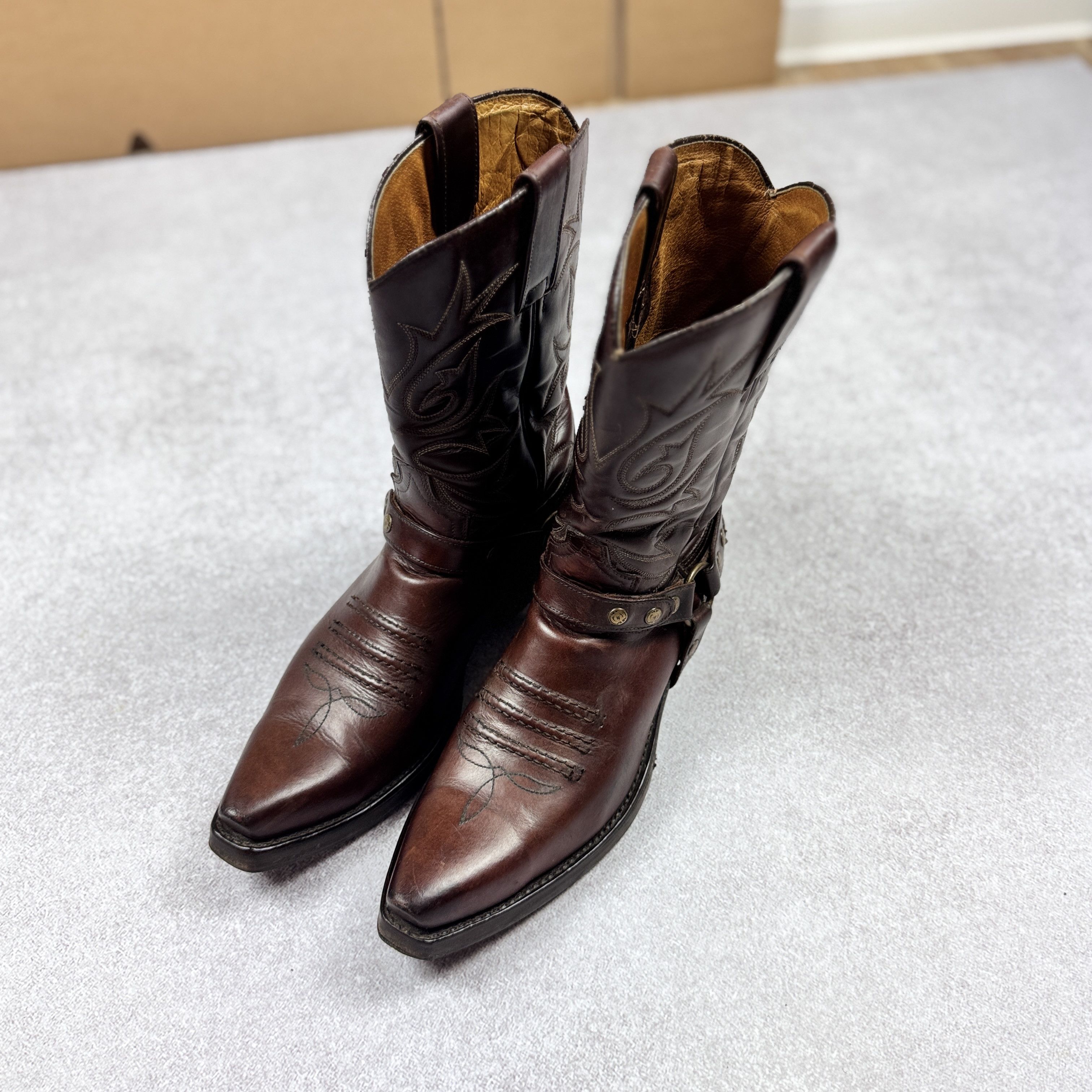 Sendra Sendra Biker Cowboy Western Leather Boots 4672 Size 41 26cm Size US 8 / EU 41 - 7 Thumbnail
