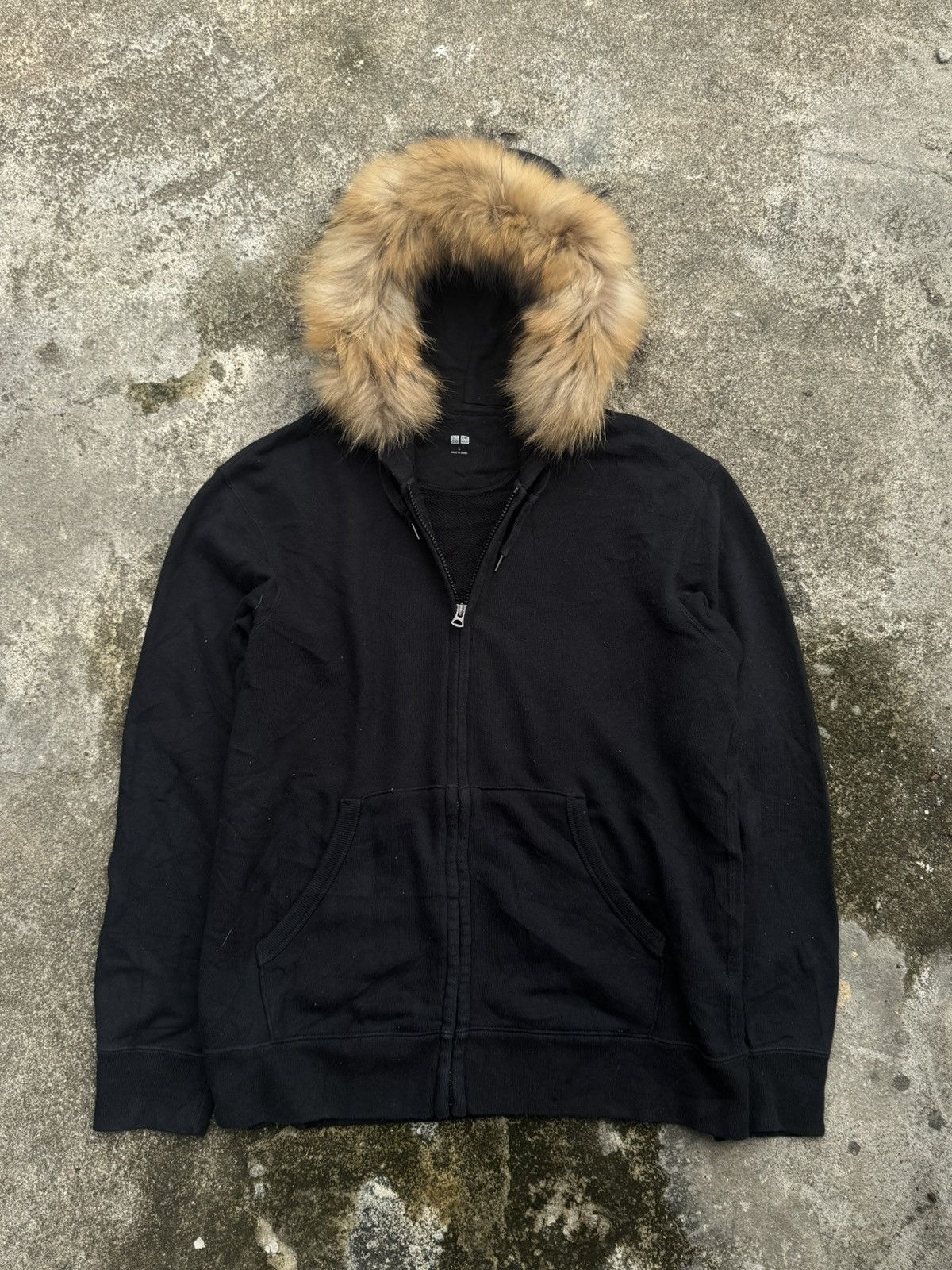 If Six Was Nine × Japanese Brand × Le Grande Bleu (L.G.B.) Furhoodie Black Uniqlo style ifsix lgb goa Size US L / EU 52-54 / 3 - 1 Thumbnail