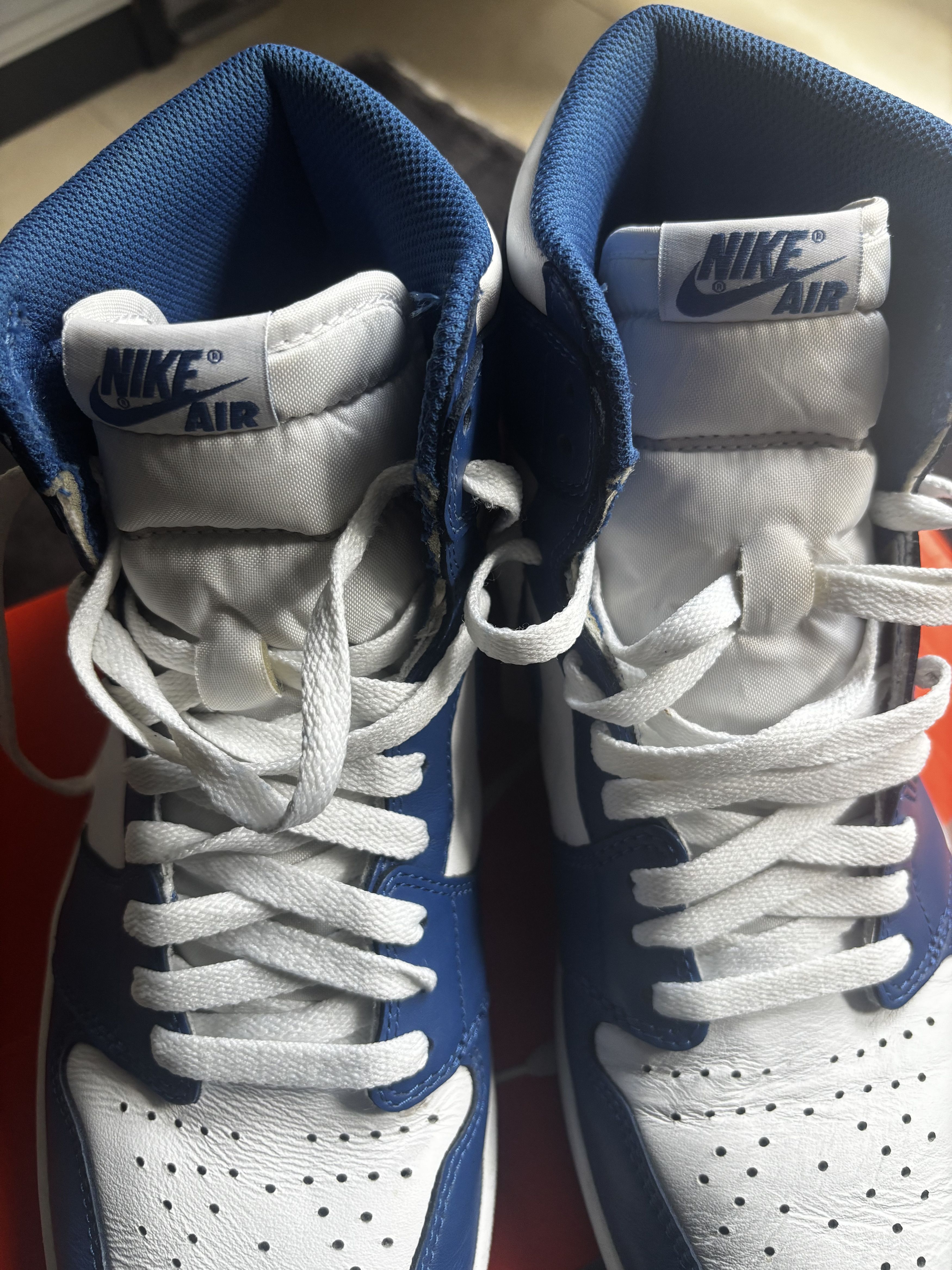 Jordan Brand Nike Air Jordan 1 Retro High Storm Blue 2016 US10.5/EU44.5 Size US 10.5 / EU 43-44 - 5 Thumbnail