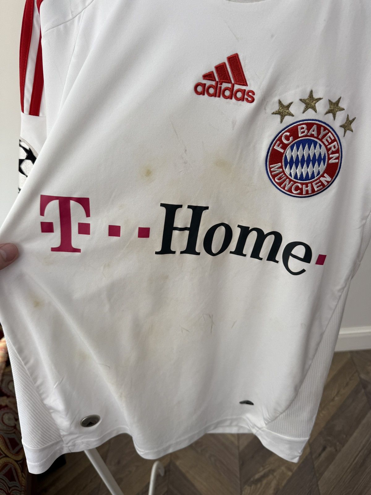 Adidas Vintage BAYERN MUNICH 2008 2009 FOOTBALL KIDS JERSEY ADIDAS Size US S / EU 44-46 / 1 - 11 Thumbnail